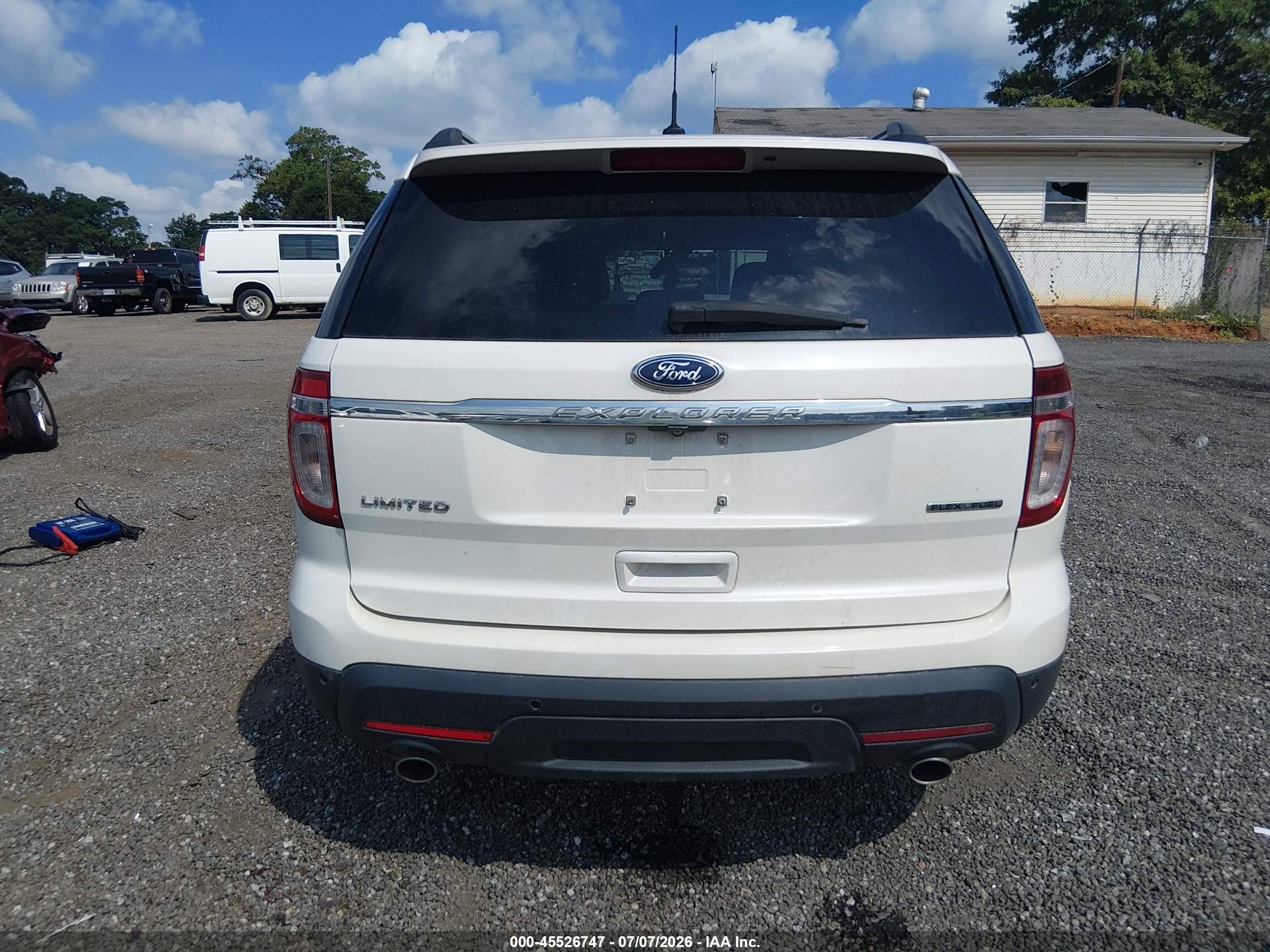 2014 Ford Explorer Limited White vin: 1FM5K7F84EGB09612