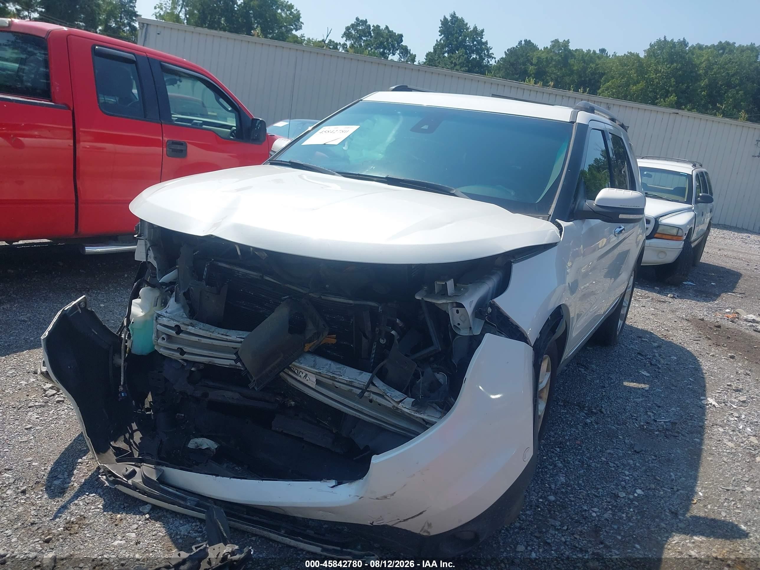 2014 Ford Explorer Limited White vin: 1FM5K7F84EGC44234