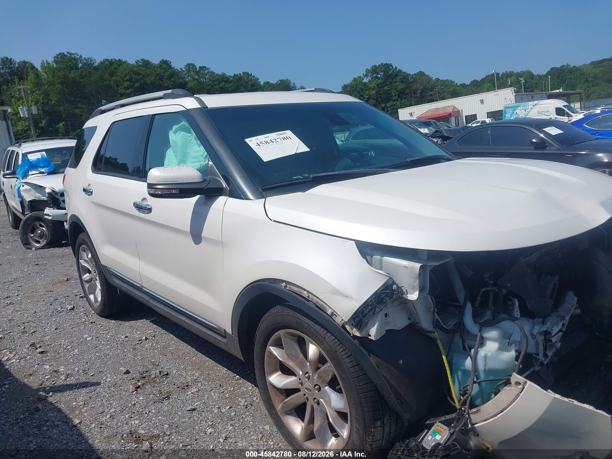 2014 Ford Explorer Limited White vin: 1FM5K7F84EGC44234