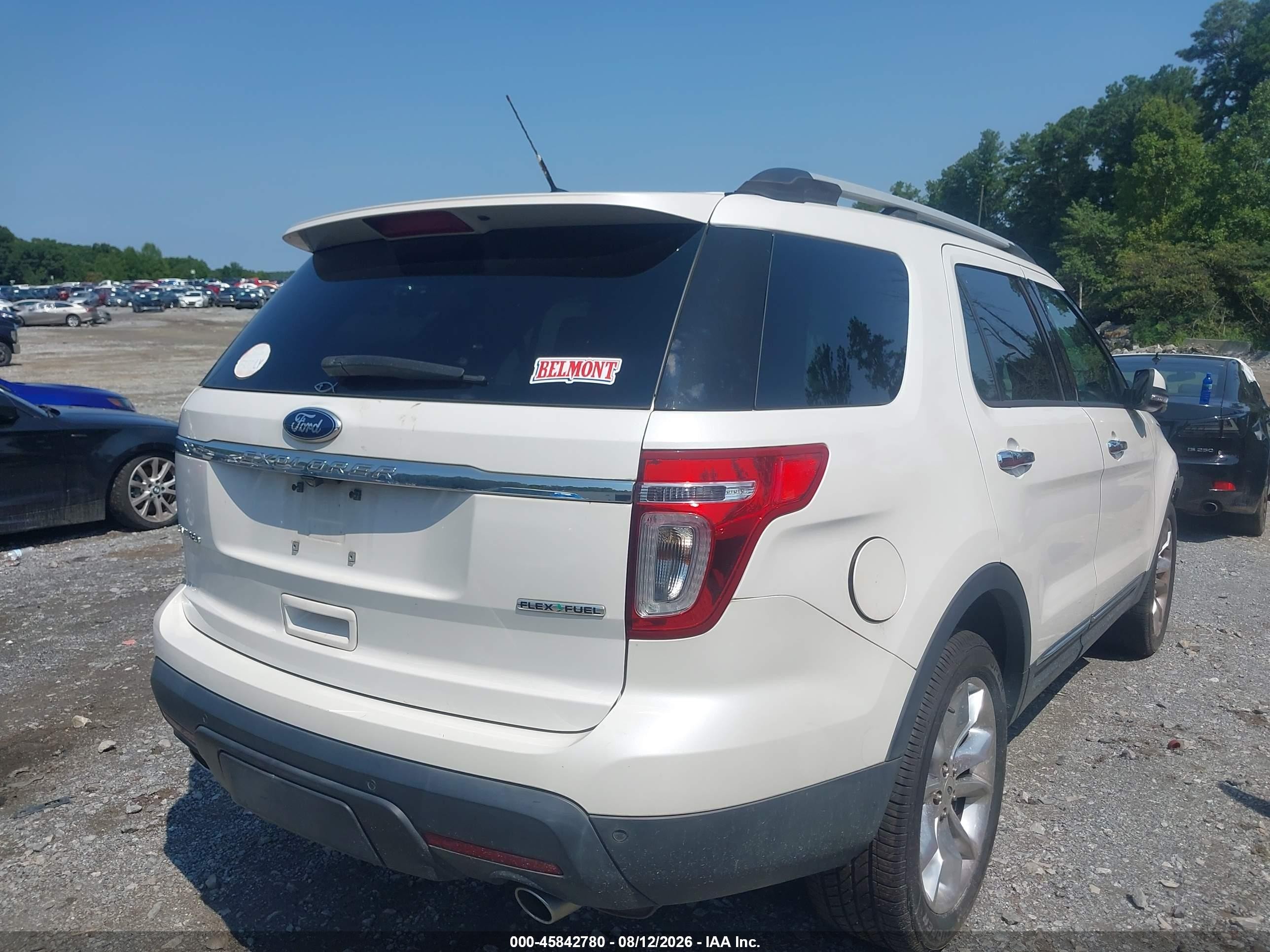 2014 Ford Explorer Limited White vin: 1FM5K7F84EGC44234