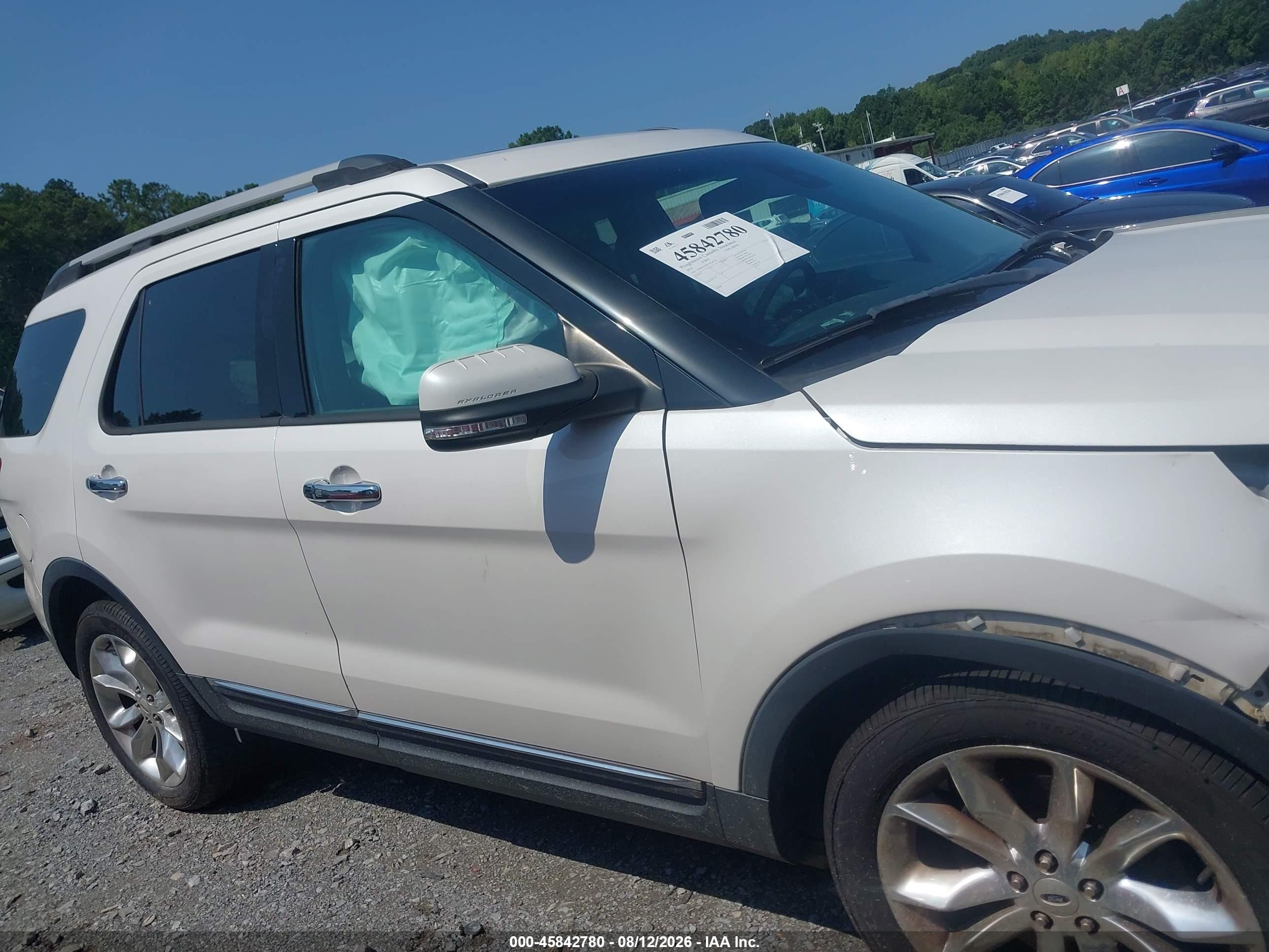 2014 Ford Explorer Limited White vin: 1FM5K7F84EGC44234