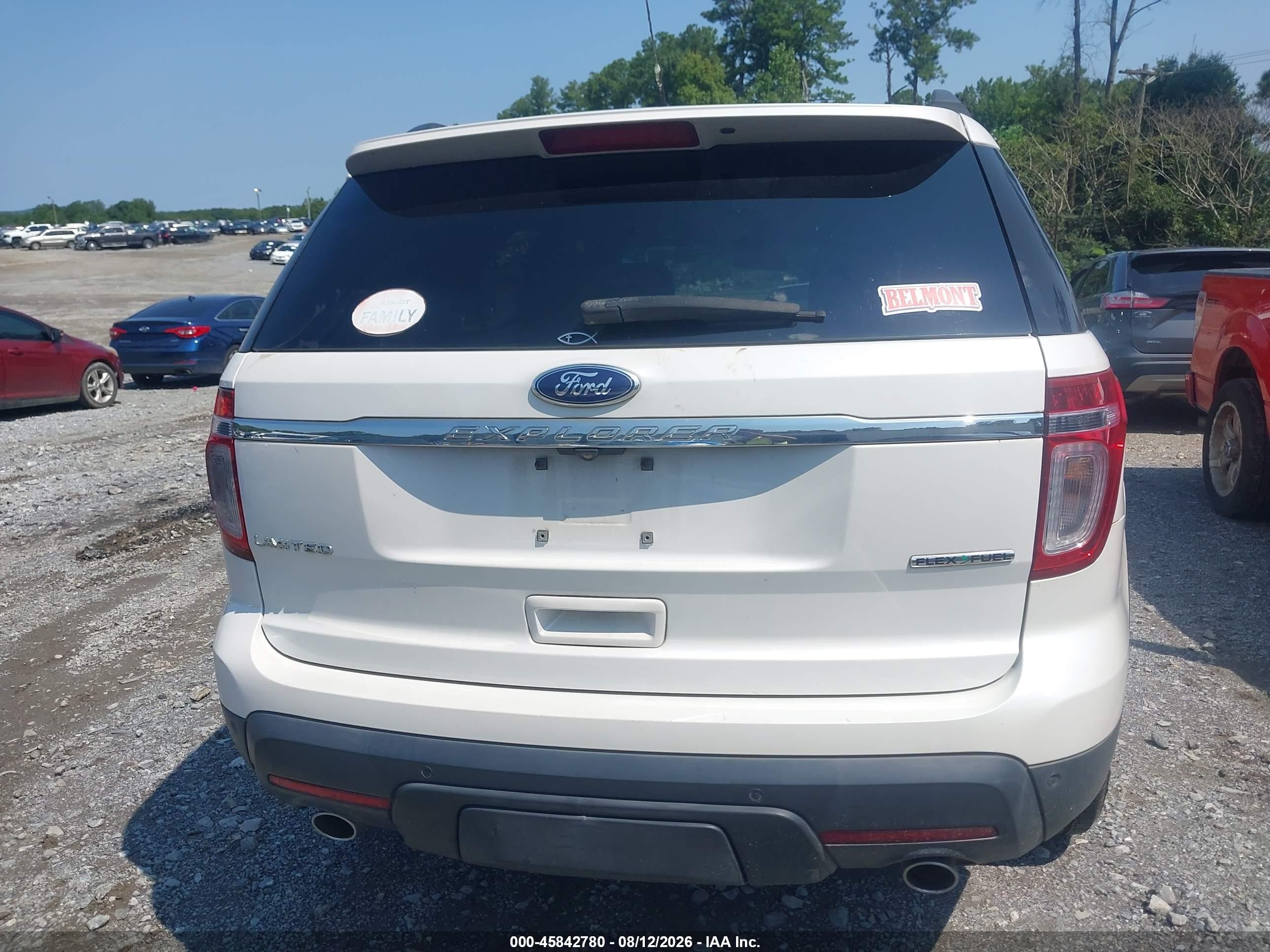2014 Ford Explorer Limited White vin: 1FM5K7F84EGC44234