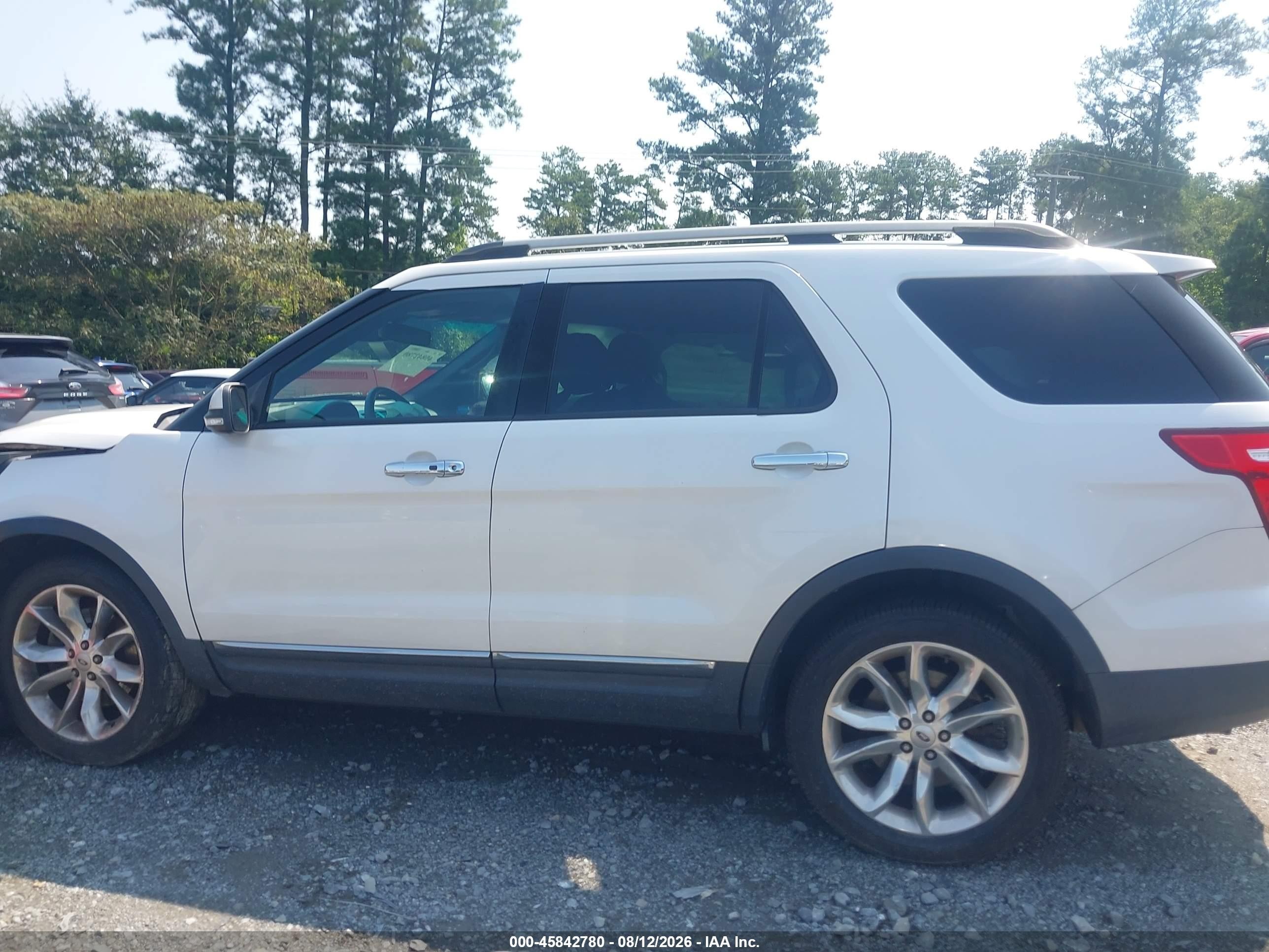 2014 Ford Explorer Limited White vin: 1FM5K7F84EGC44234