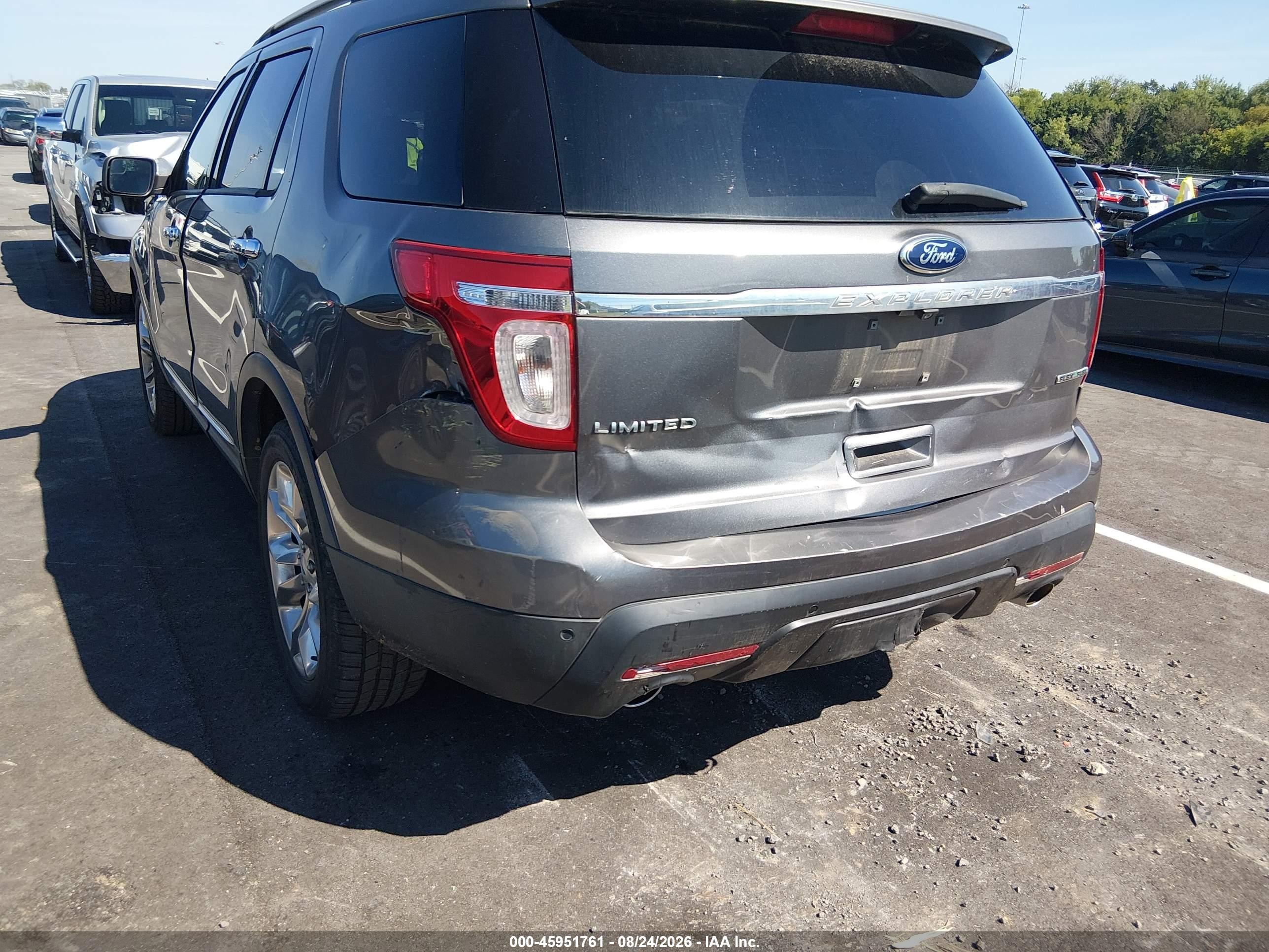2014 Ford Explorer Limited Gray vin: 1FM5K7F84EGC44248