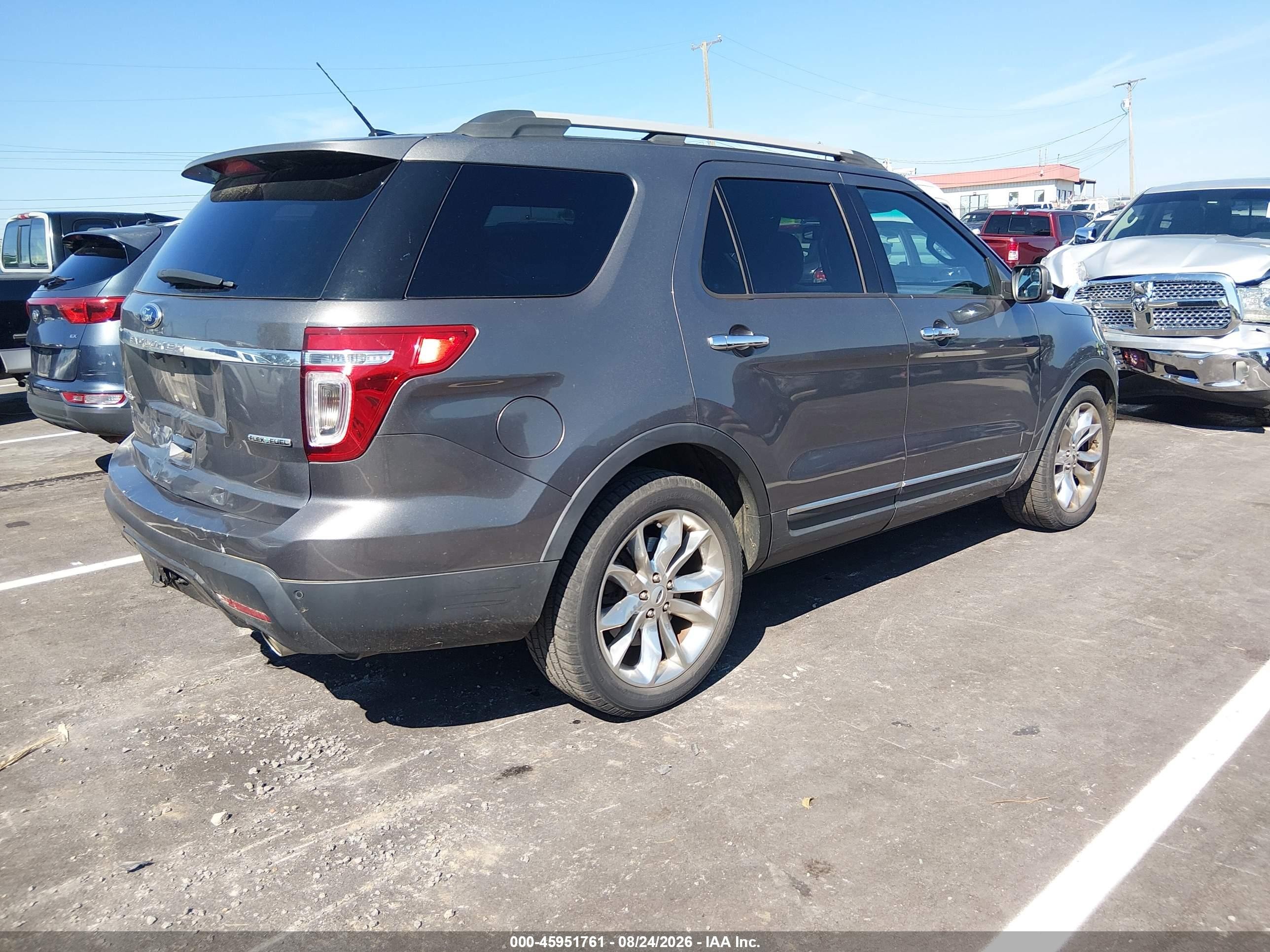2014 Ford Explorer Limited Gray vin: 1FM5K7F84EGC44248