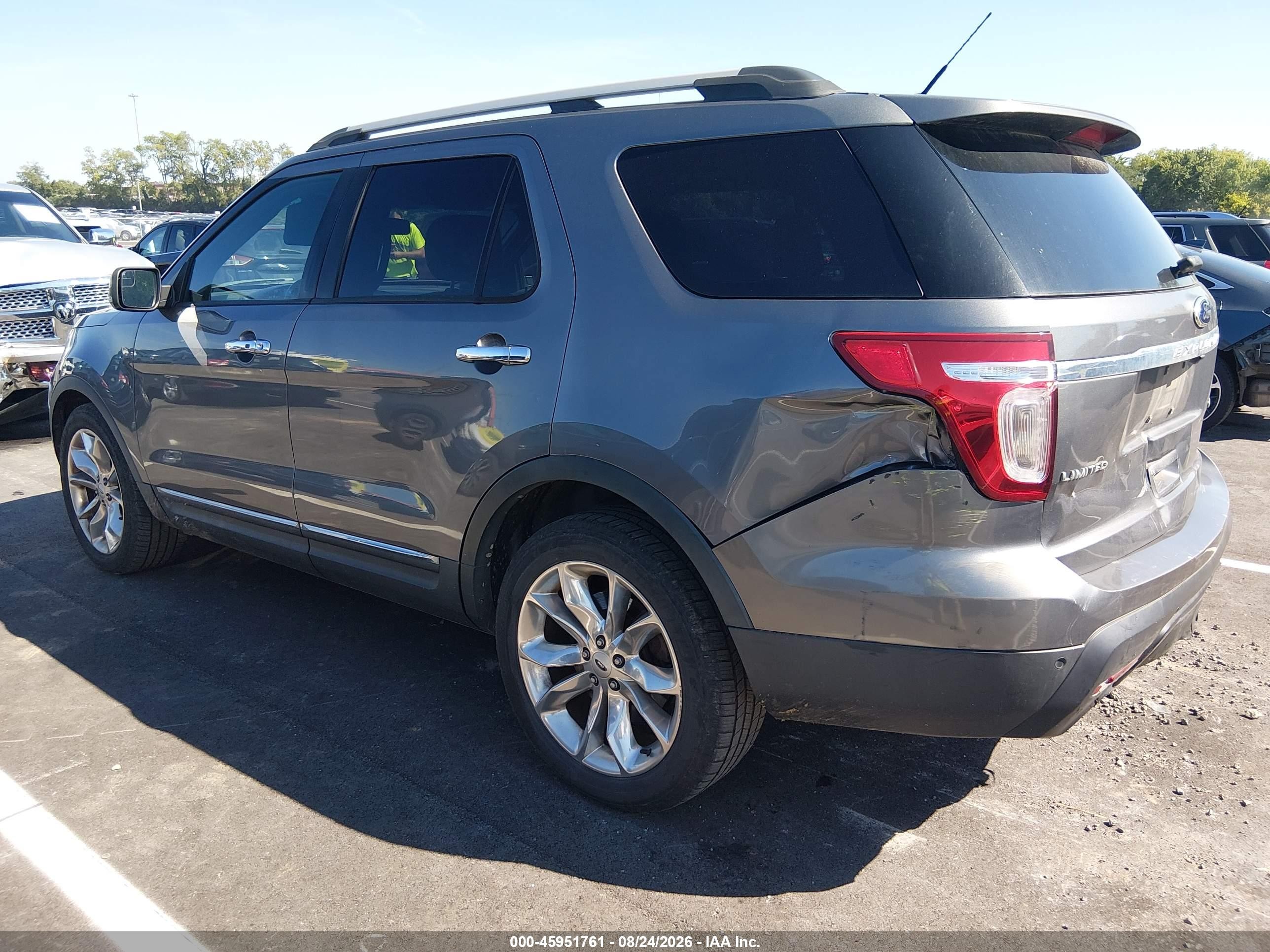2014 Ford Explorer Limited Gray vin: 1FM5K7F84EGC44248