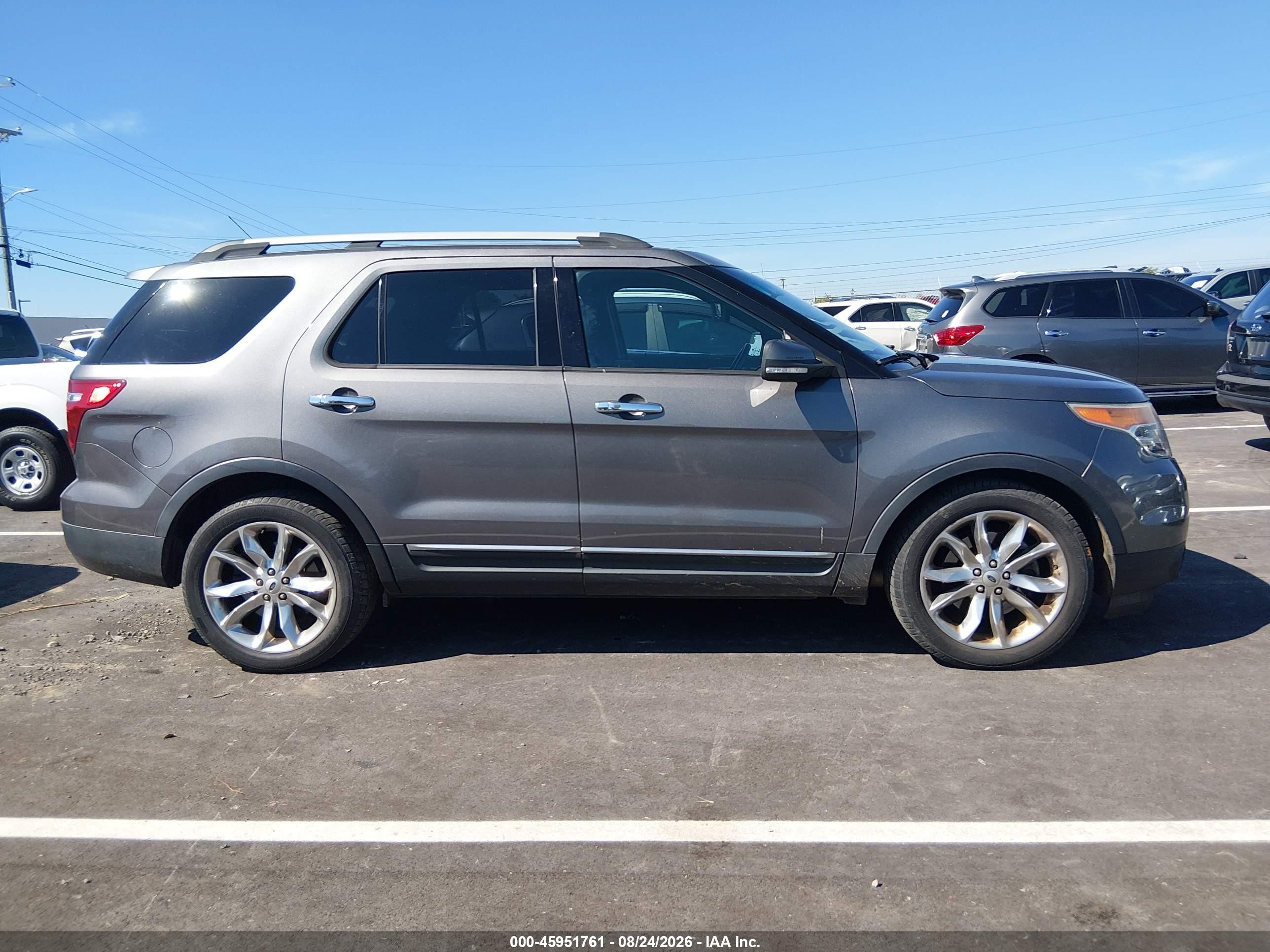 2014 Ford Explorer Limited Gray vin: 1FM5K7F84EGC44248