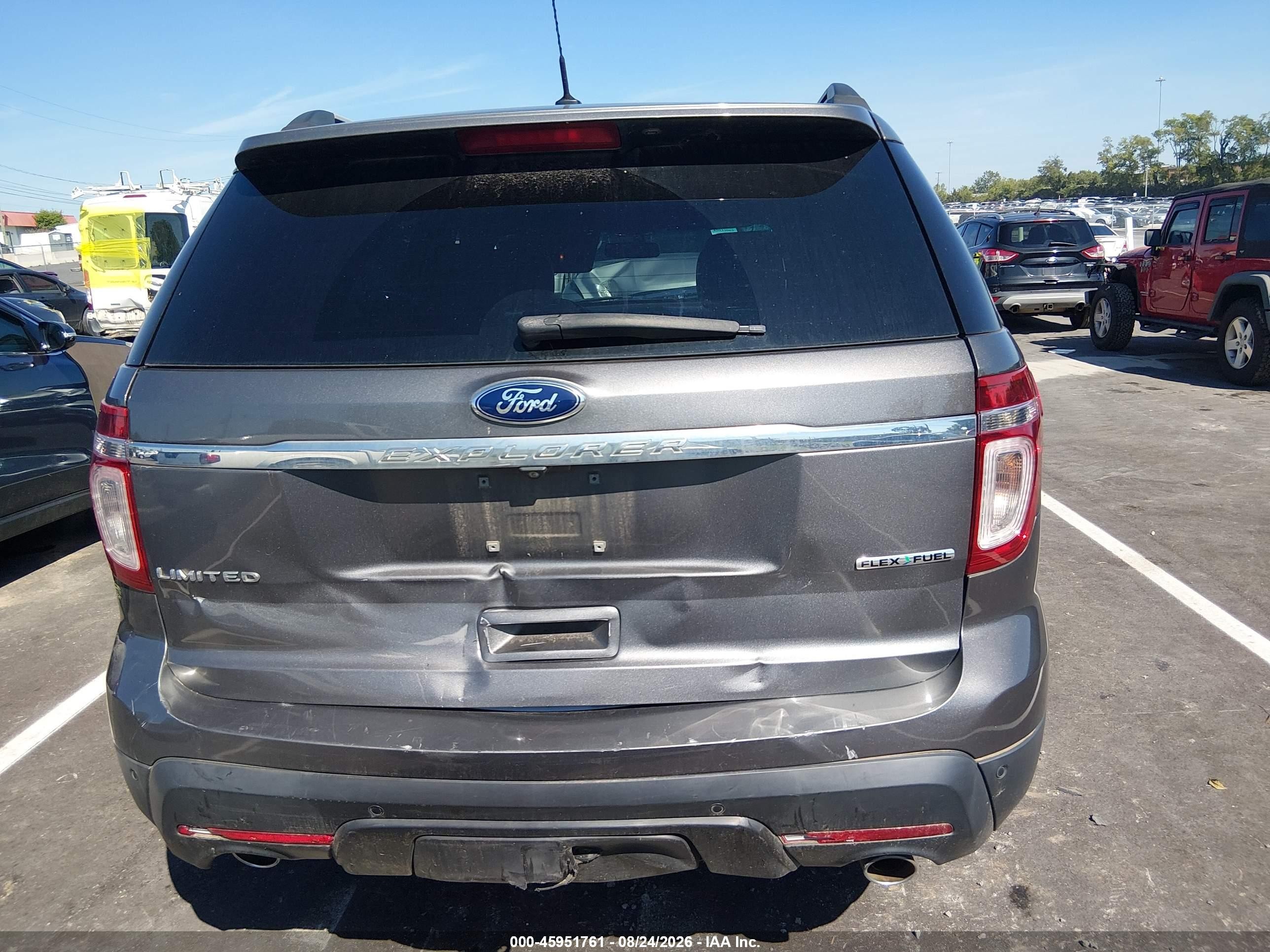 2014 Ford Explorer Limited Gray vin: 1FM5K7F84EGC44248