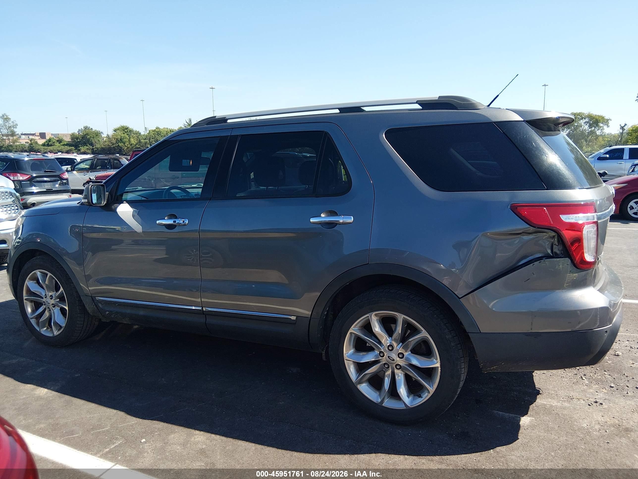 2014 Ford Explorer Limited Gray vin: 1FM5K7F84EGC44248