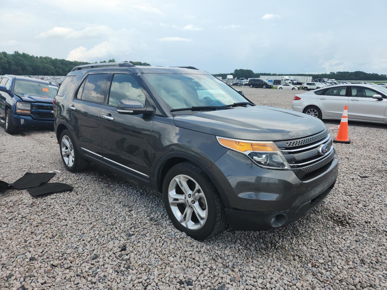 2015 Ford Explorer Limited Gray vin: 1FM5K7F84FGA09463