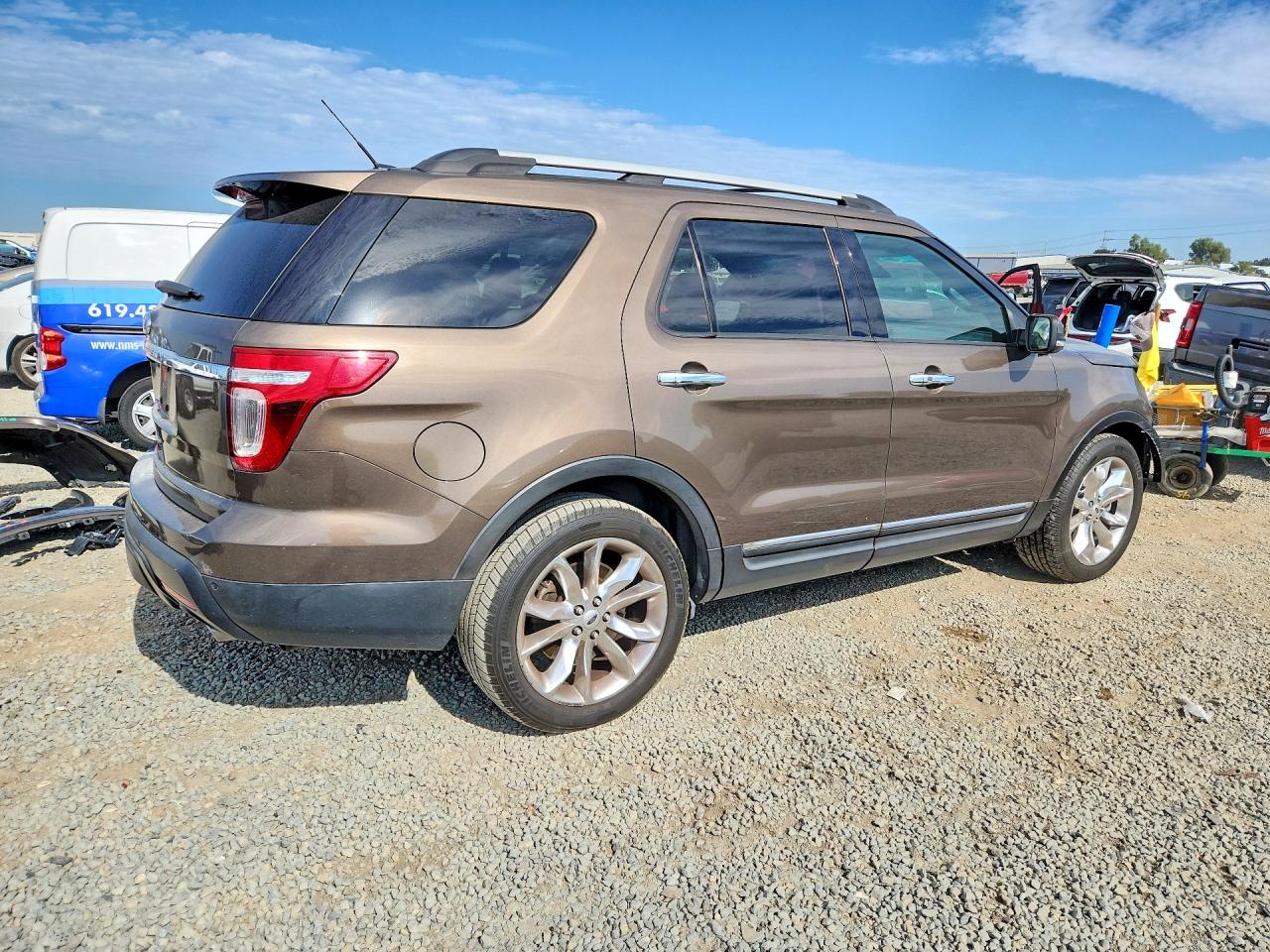 2015 Ford Explorer Limited Brown vin: 1FM5K7F84FGA27557