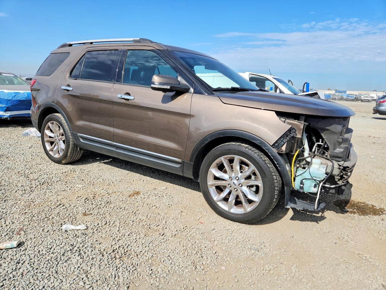 2015 Ford Explorer Limited Brown vin: 1FM5K7F84FGA27557