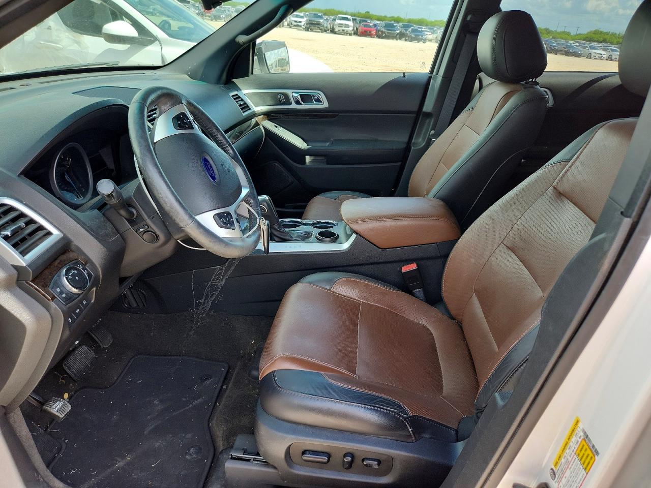 2015 Ford Explorer Limited White vin: 1FM5K7F84FGA85636