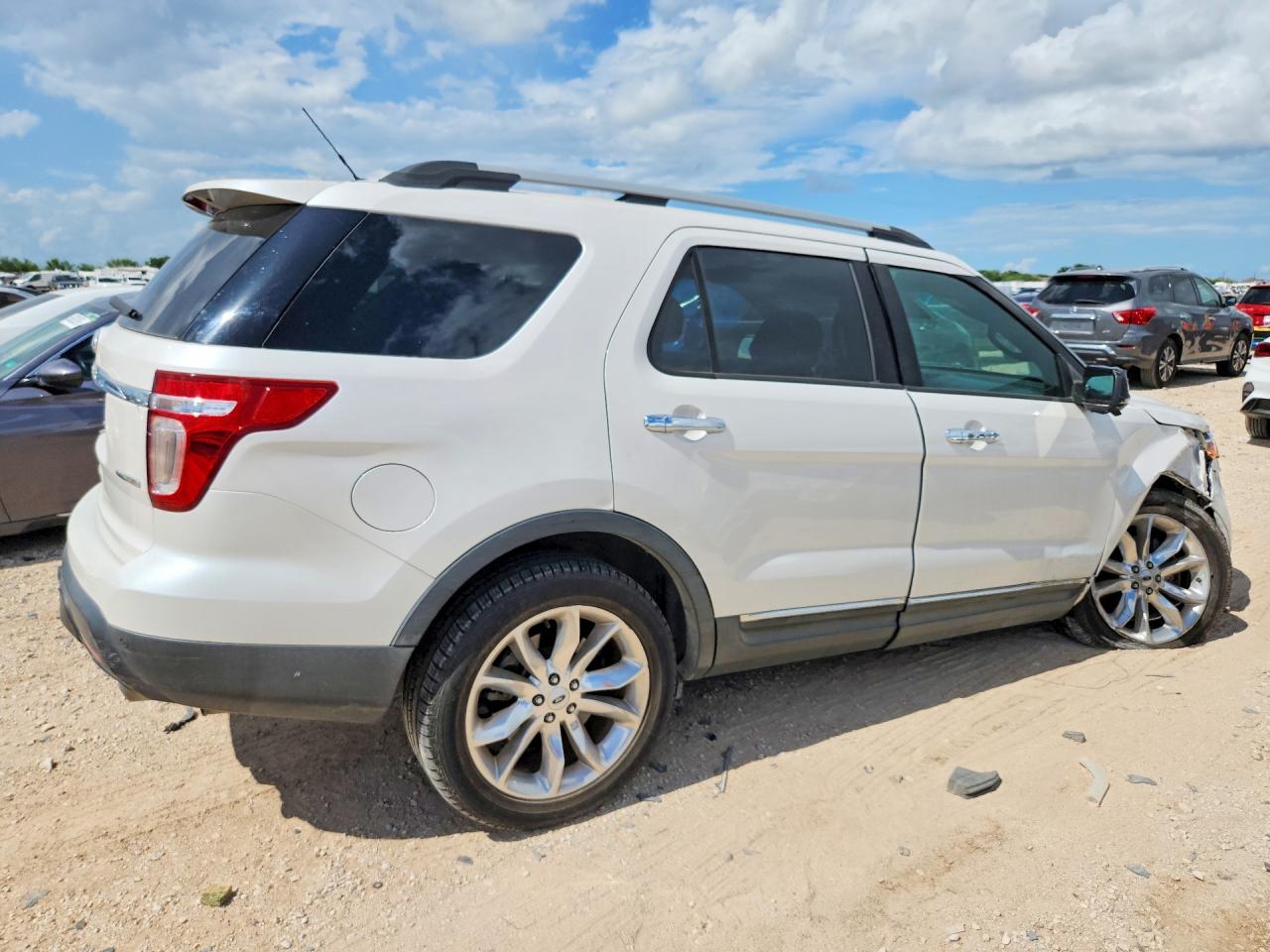 2015 Ford Explorer Limited White vin: 1FM5K7F84FGA85636