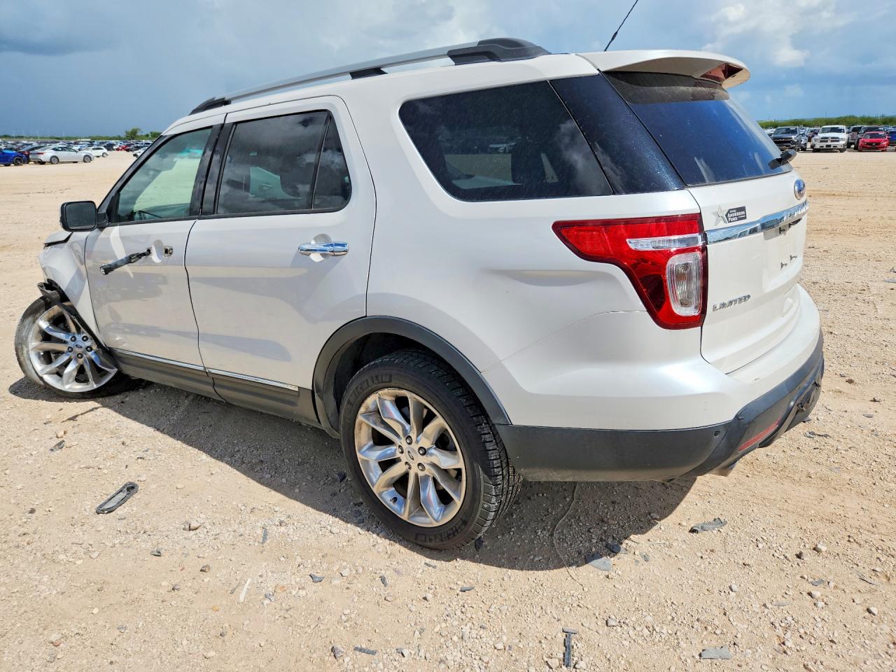 2015 Ford Explorer Limited White vin: 1FM5K7F84FGA85636