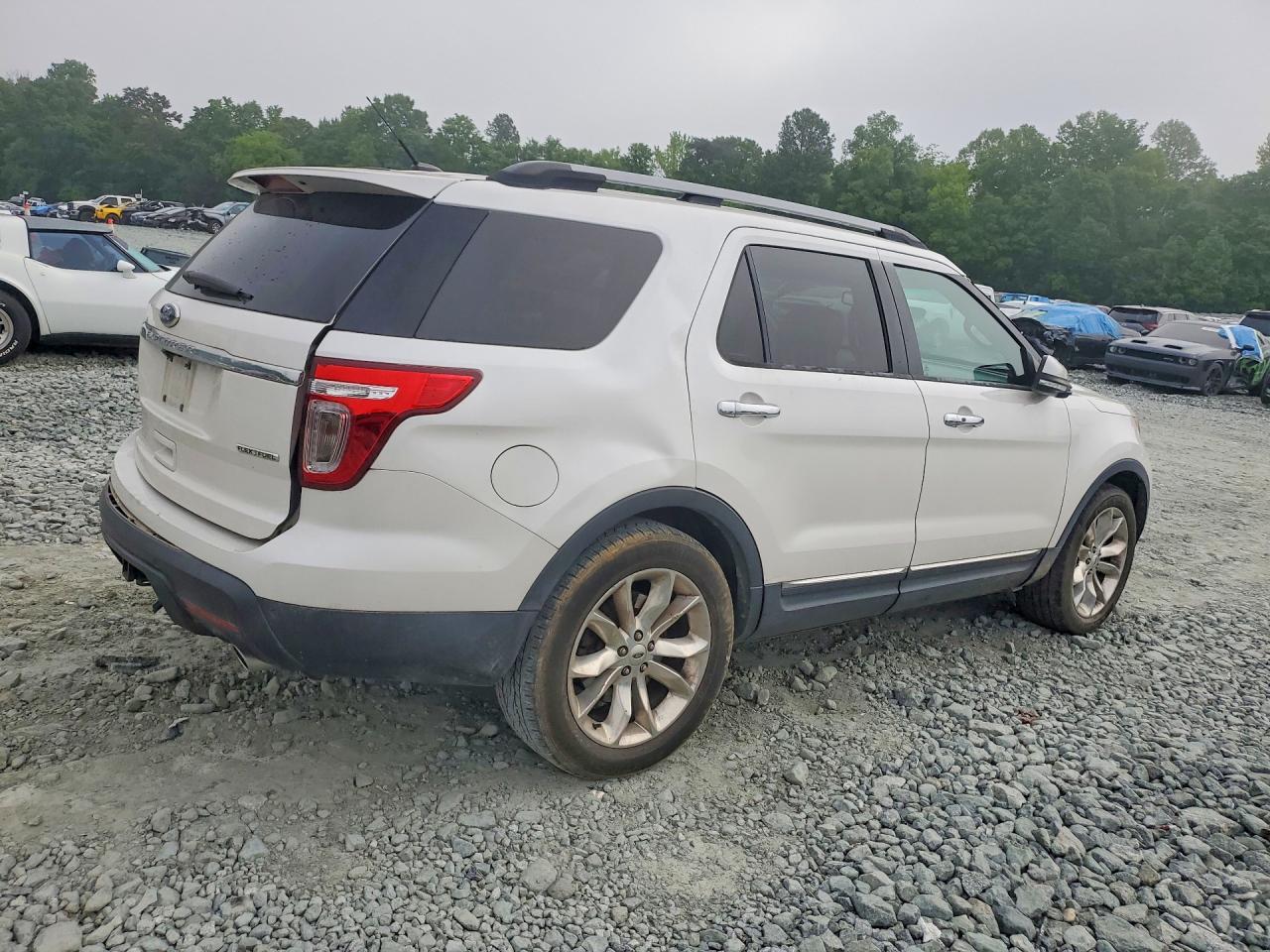 2015 Ford Explorer Limited White vin: 1FM5K7F84FGB87308
