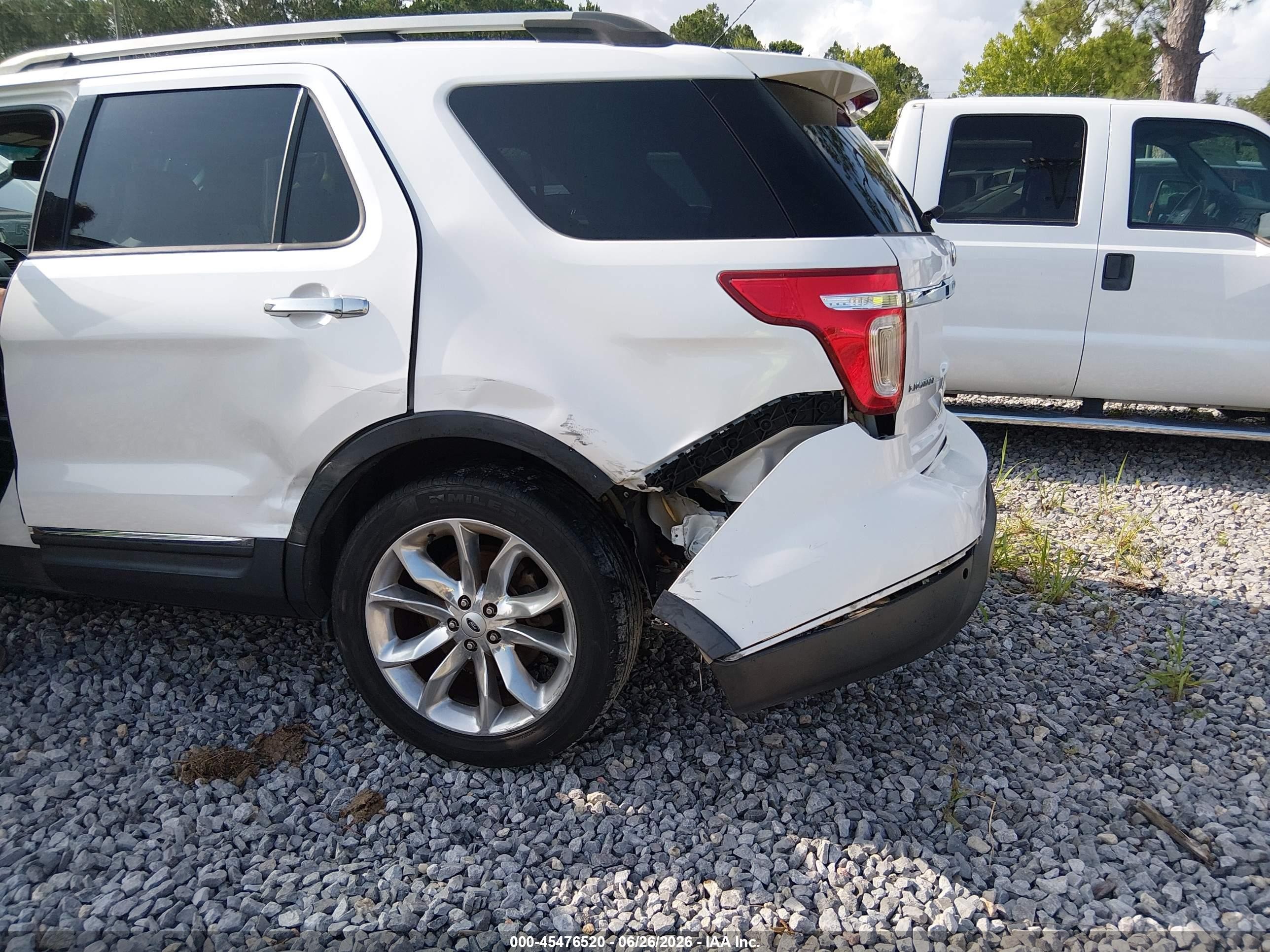 2013 Ford Explorer Limited White vin: 1FM5K7F85DGA65182