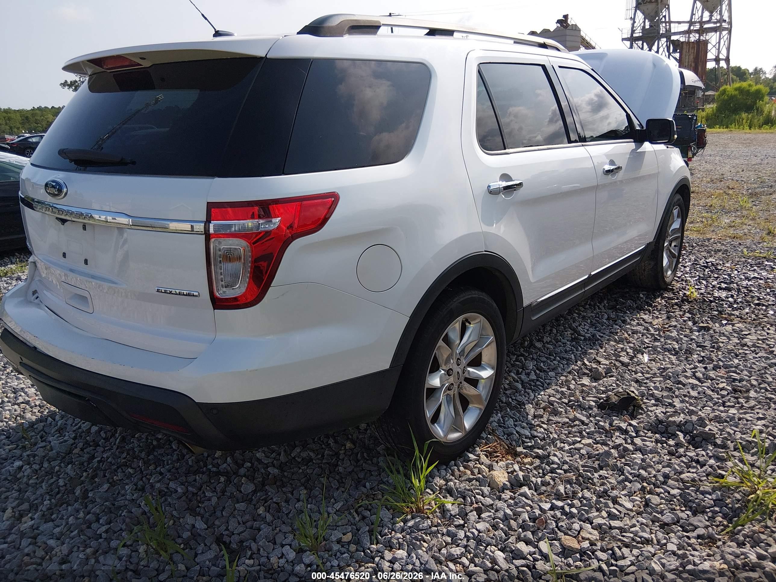 2013 Ford Explorer Limited White vin: 1FM5K7F85DGA65182