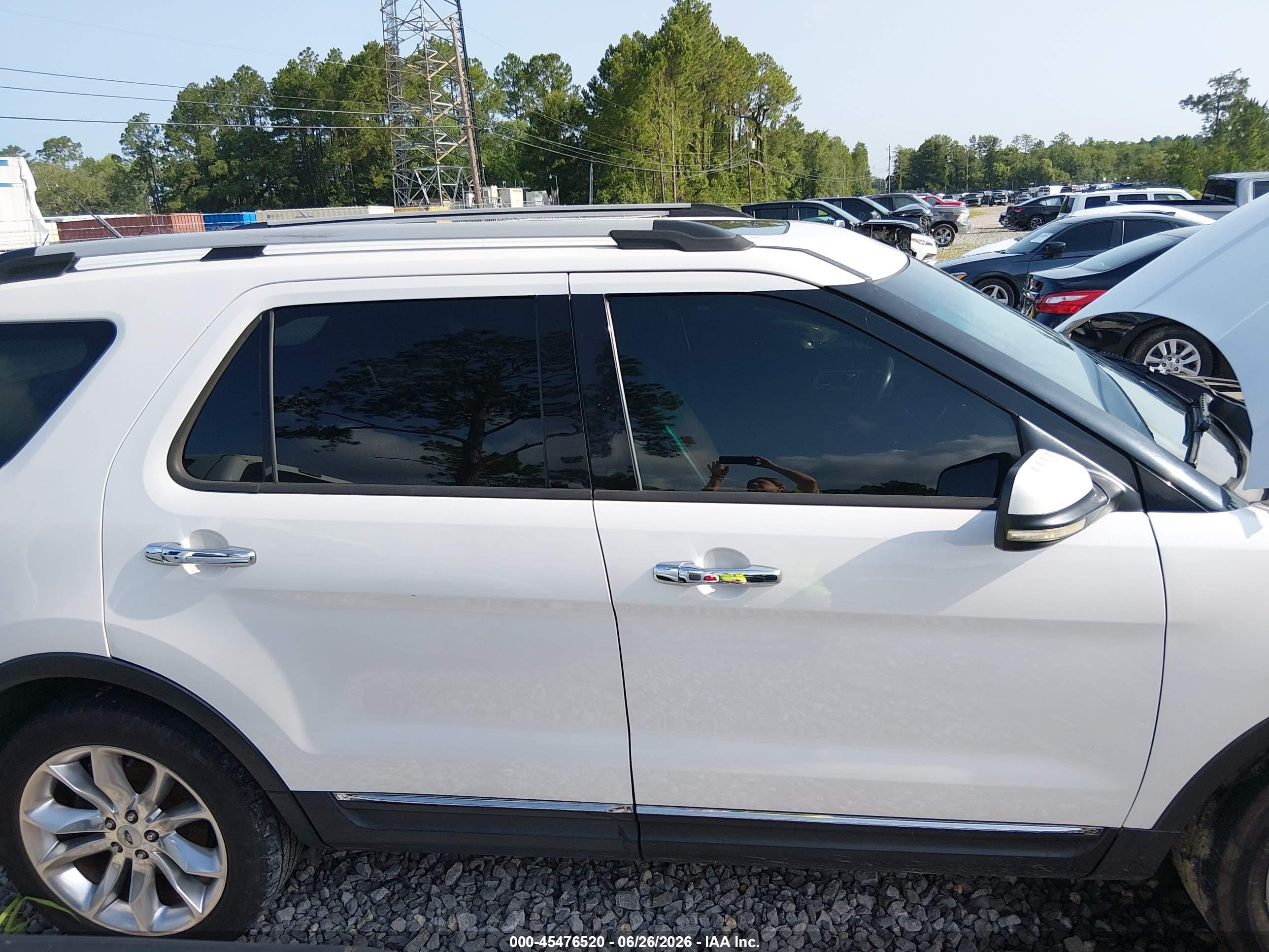 2013 Ford Explorer Limited White vin: 1FM5K7F85DGA65182