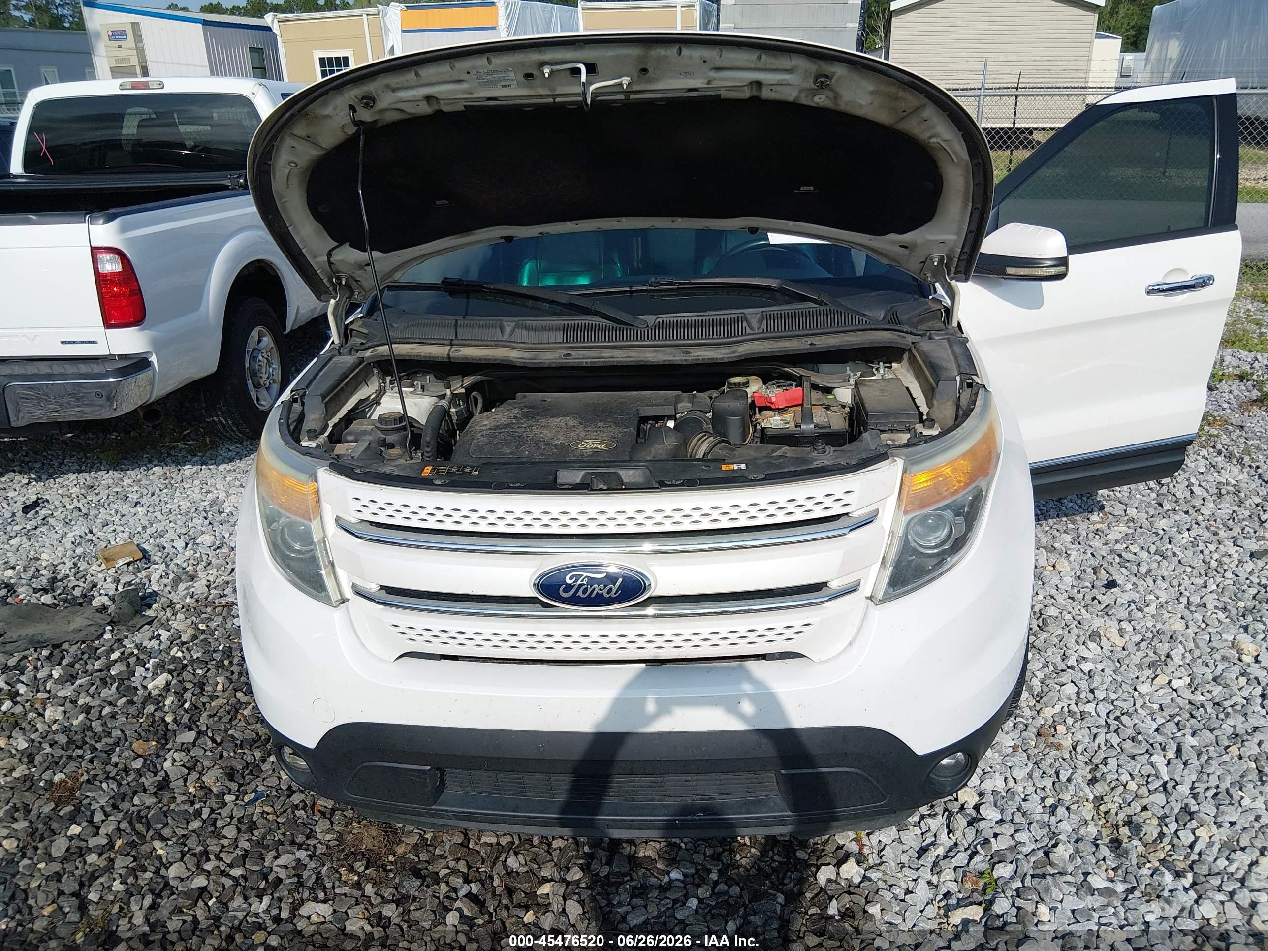 2013 Ford Explorer Limited White vin: 1FM5K7F85DGA65182