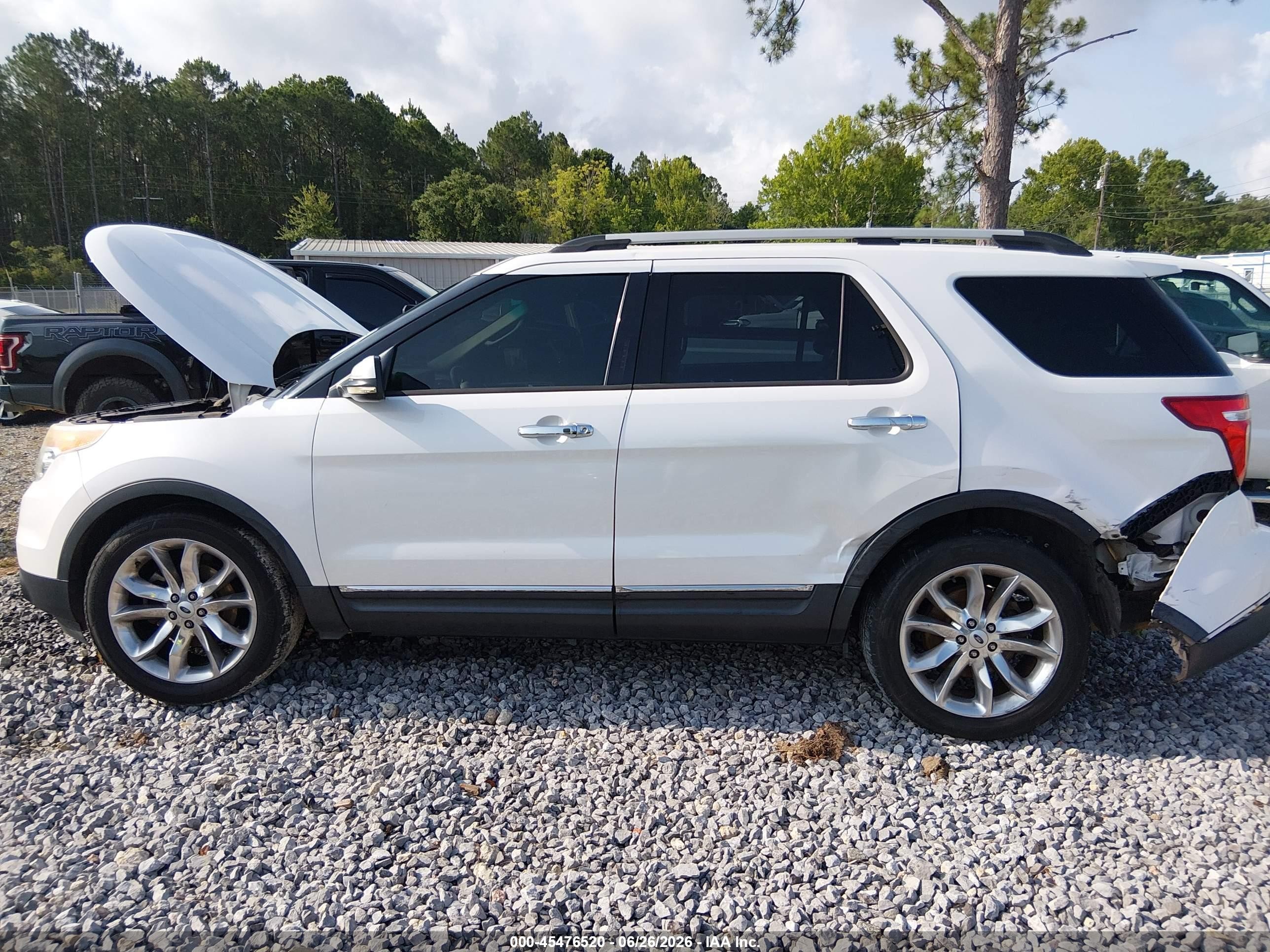 2013 Ford Explorer Limited White vin: 1FM5K7F85DGA65182