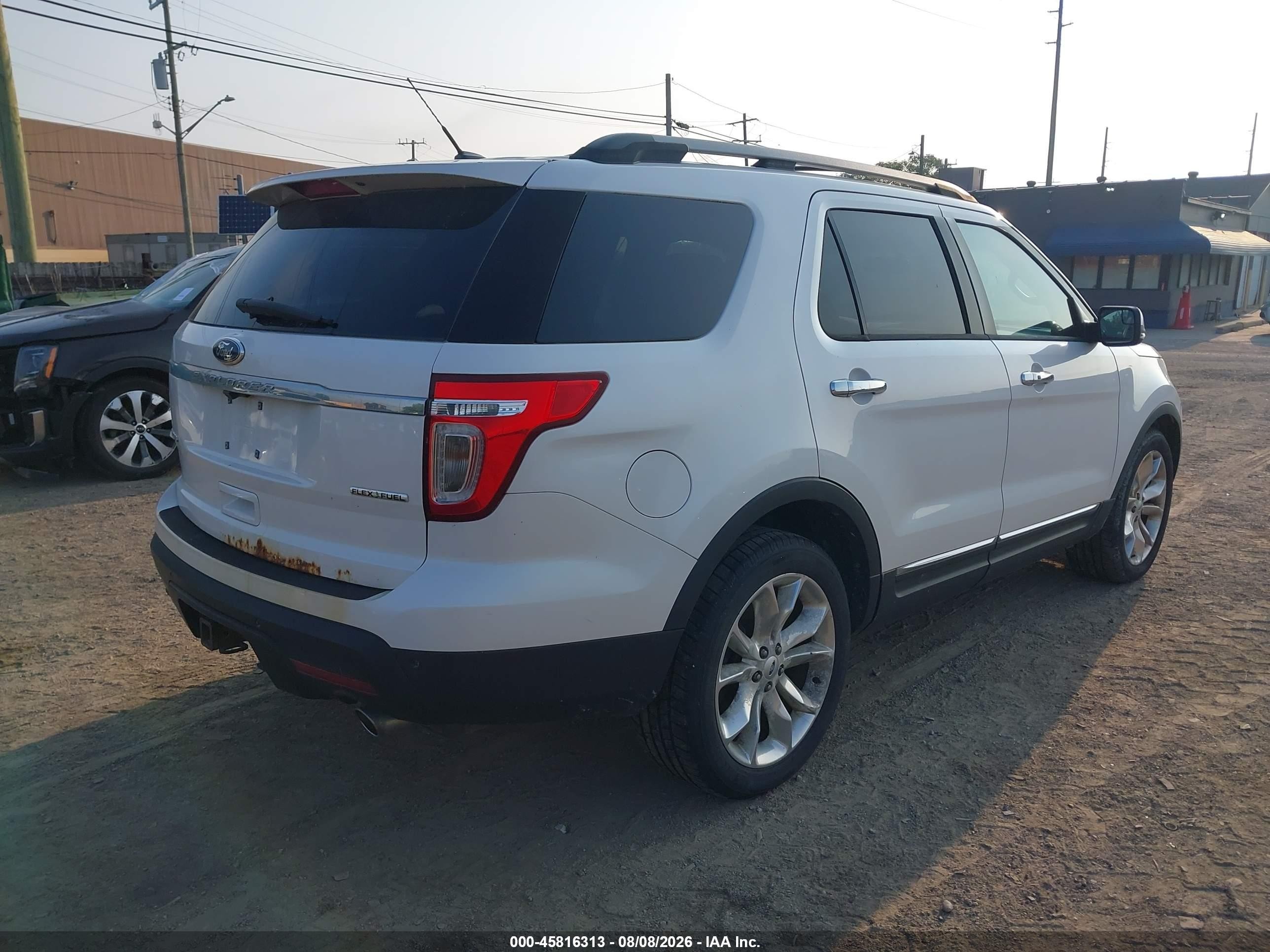 2013 Ford Explorer Limited White vin: 1FM5K7F85DGB92787