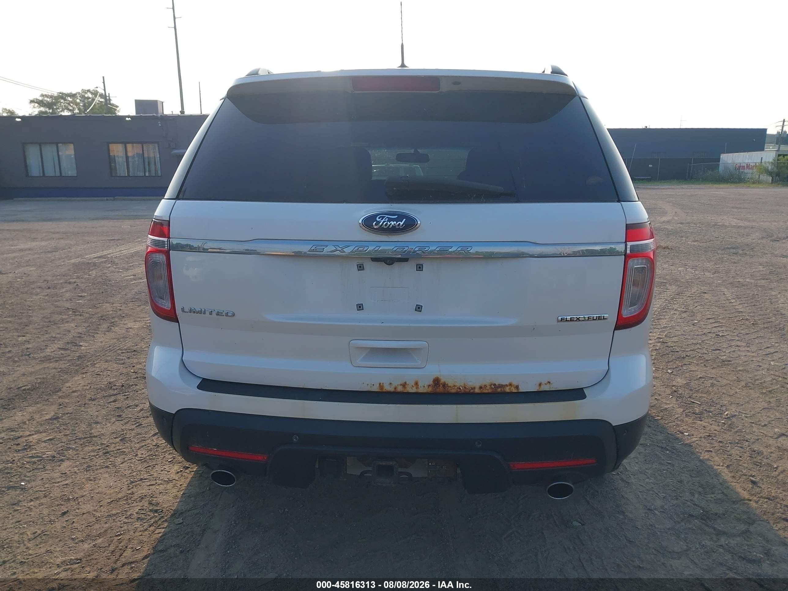 2013 Ford Explorer Limited White vin: 1FM5K7F85DGB92787