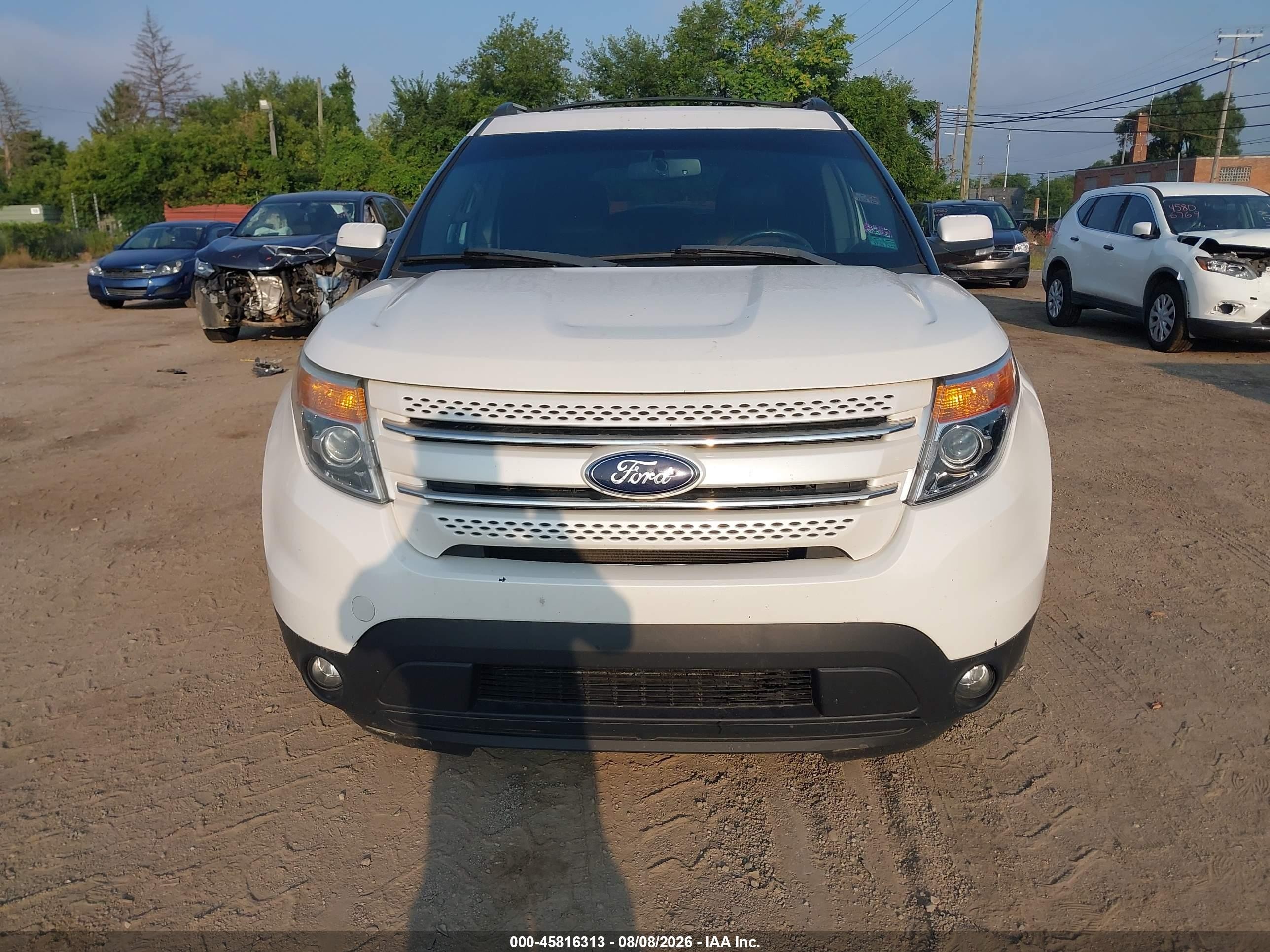 2013 Ford Explorer Limited White vin: 1FM5K7F85DGB92787