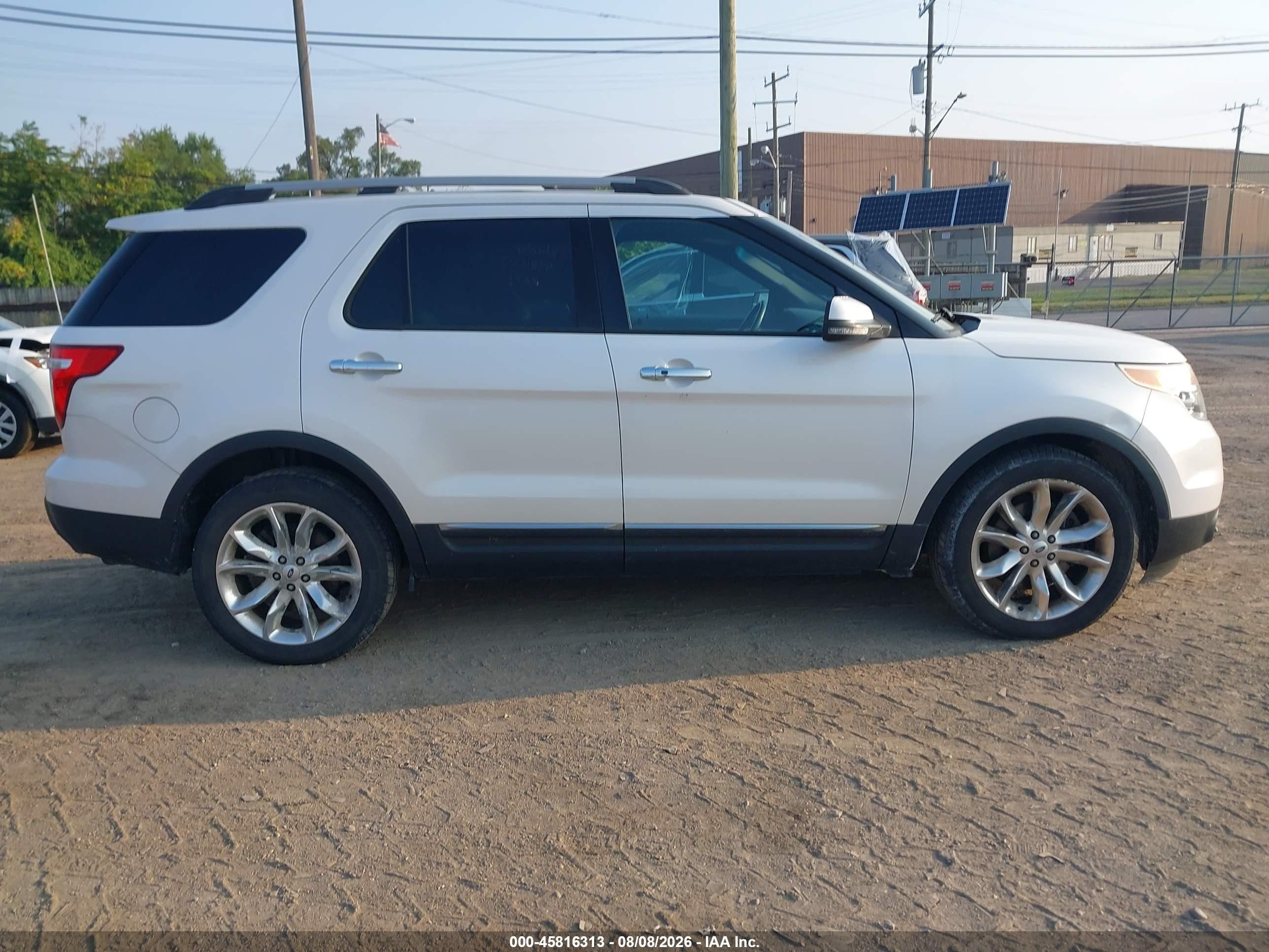 2013 Ford Explorer Limited White vin: 1FM5K7F85DGB92787