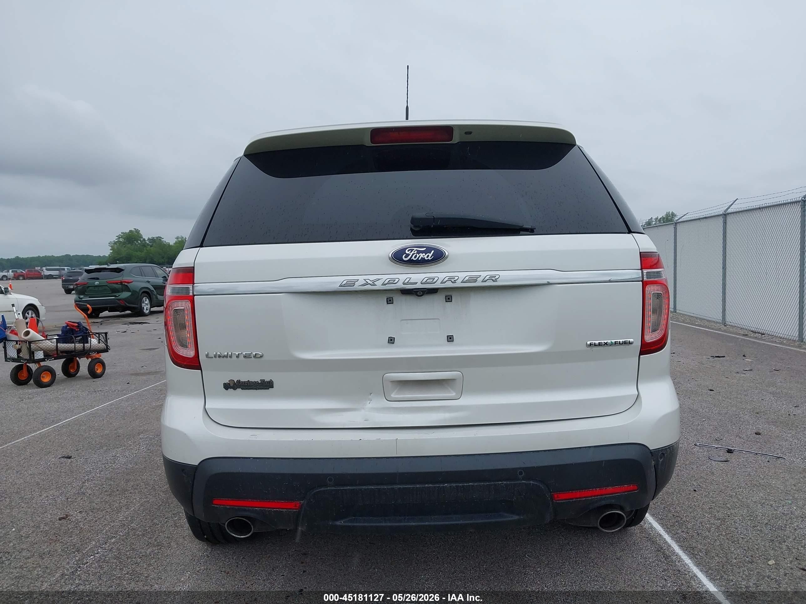 2014 Ford Explorer Limited White vin: 1FM5K7F85EGA52790