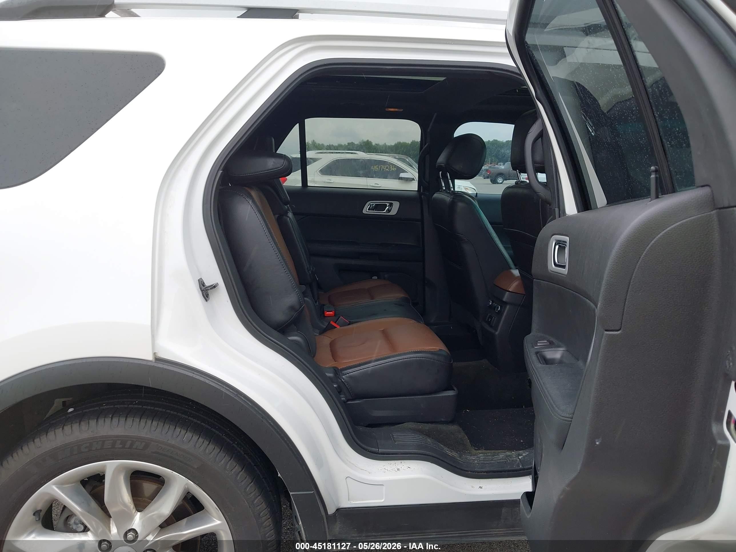 2014 Ford Explorer Limited White vin: 1FM5K7F85EGA52790