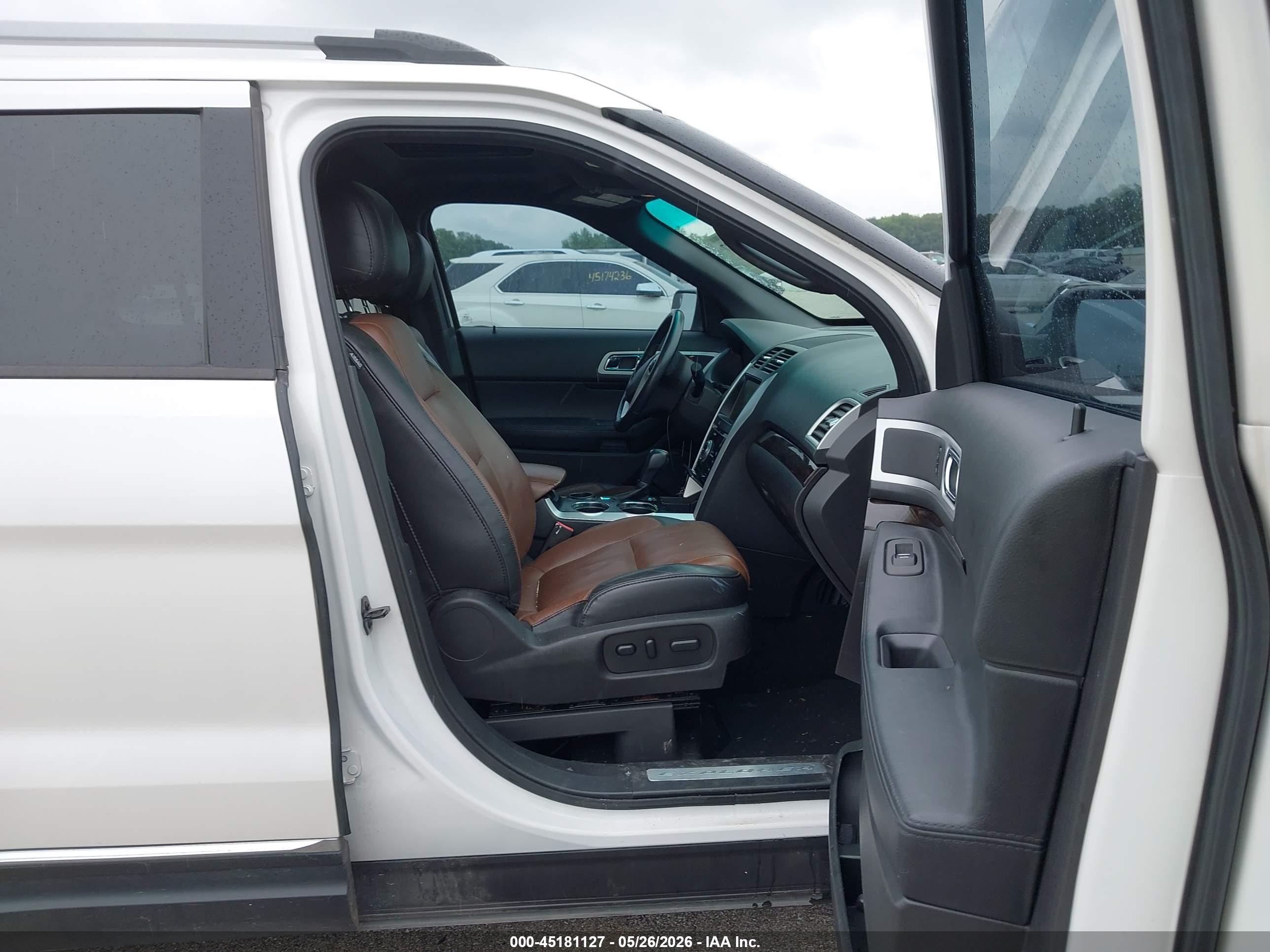 2014 Ford Explorer Limited White vin: 1FM5K7F85EGA52790