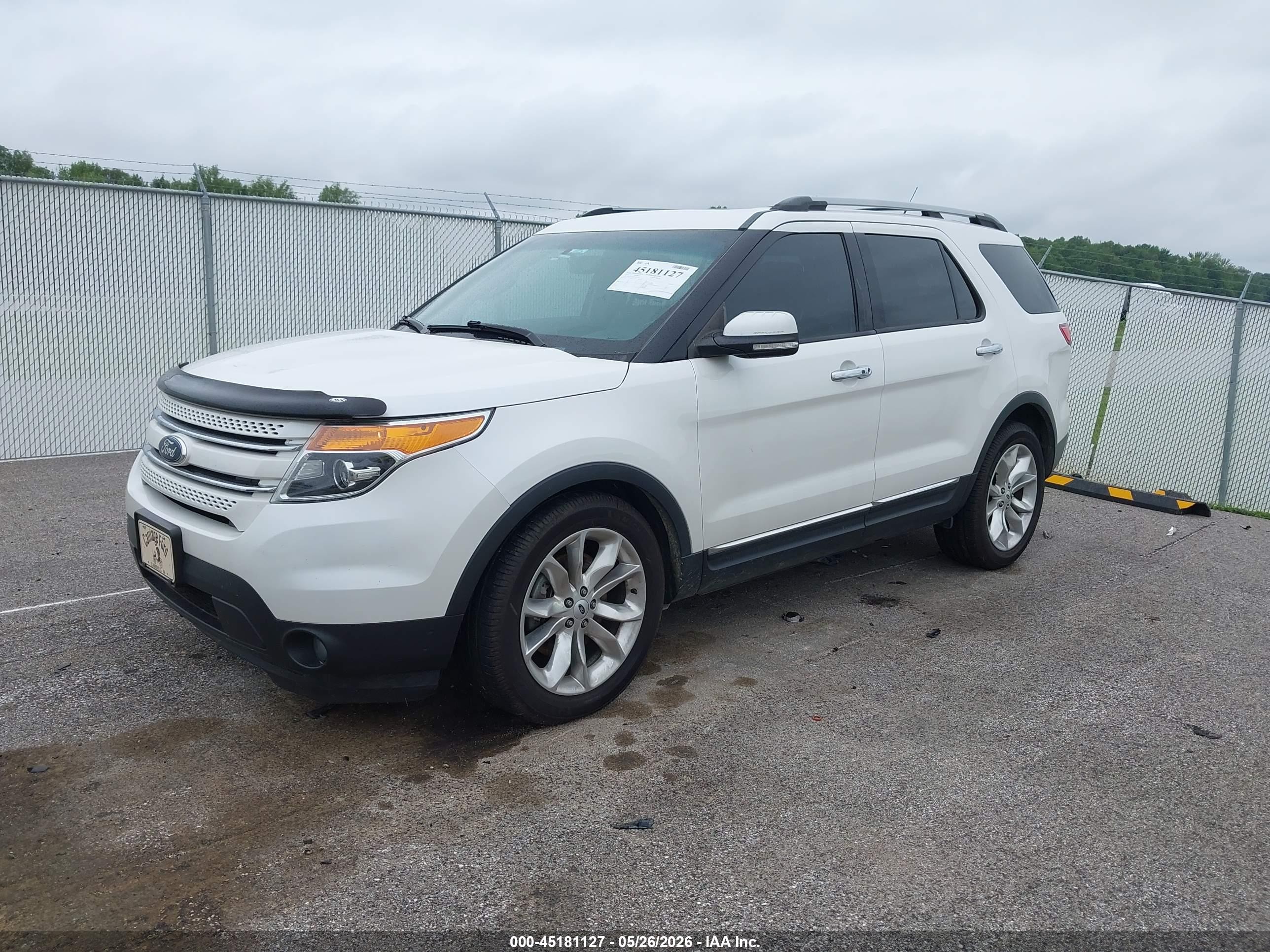 2014 Ford Explorer Limited White vin: 1FM5K7F85EGA52790