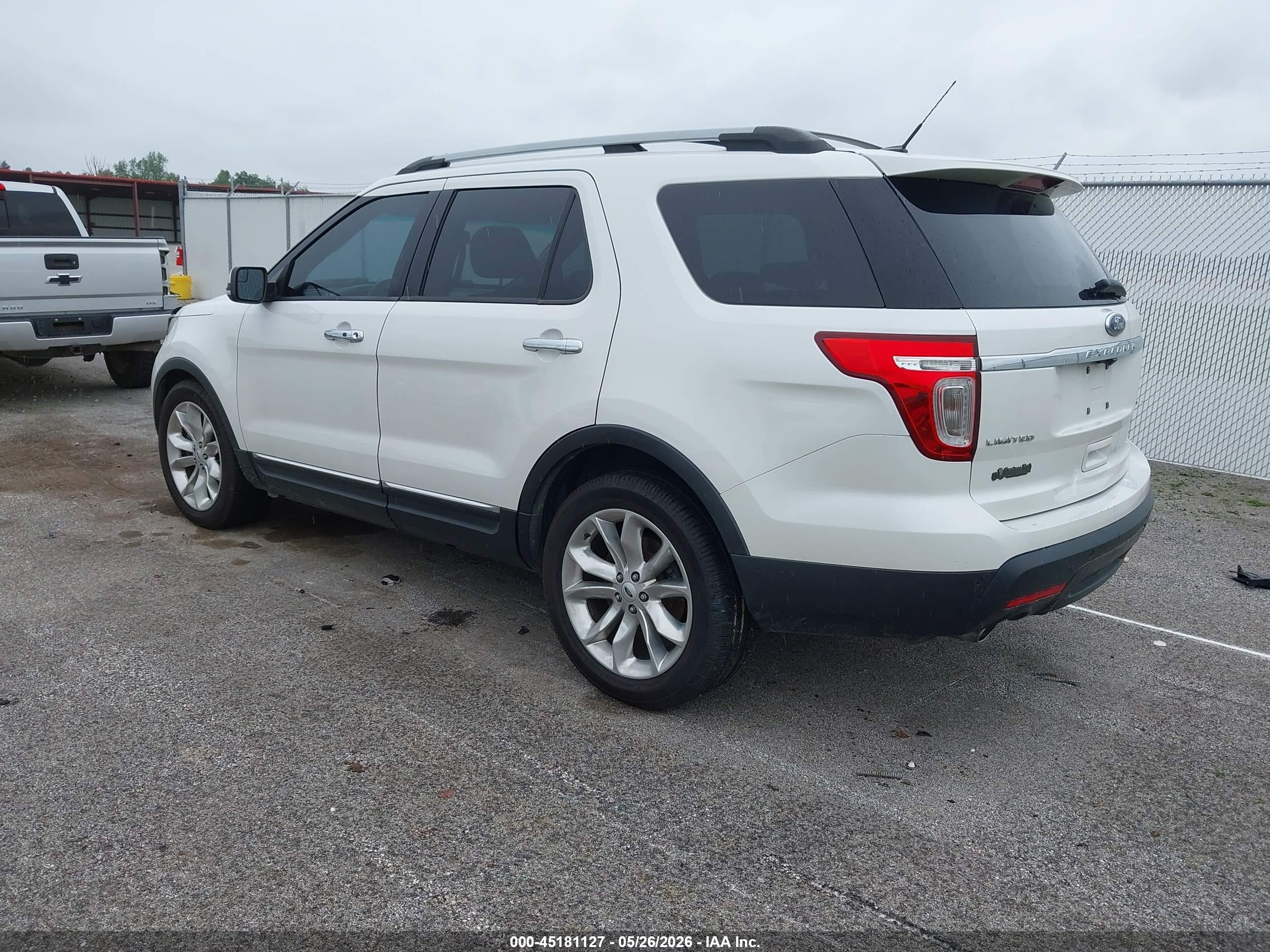 2014 Ford Explorer Limited White vin: 1FM5K7F85EGA52790