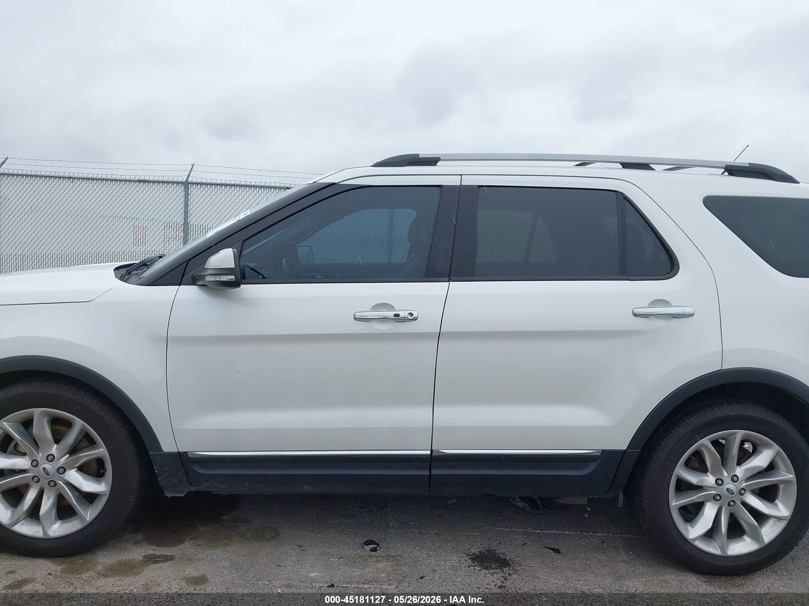 2014 Ford Explorer Limited White vin: 1FM5K7F85EGA52790