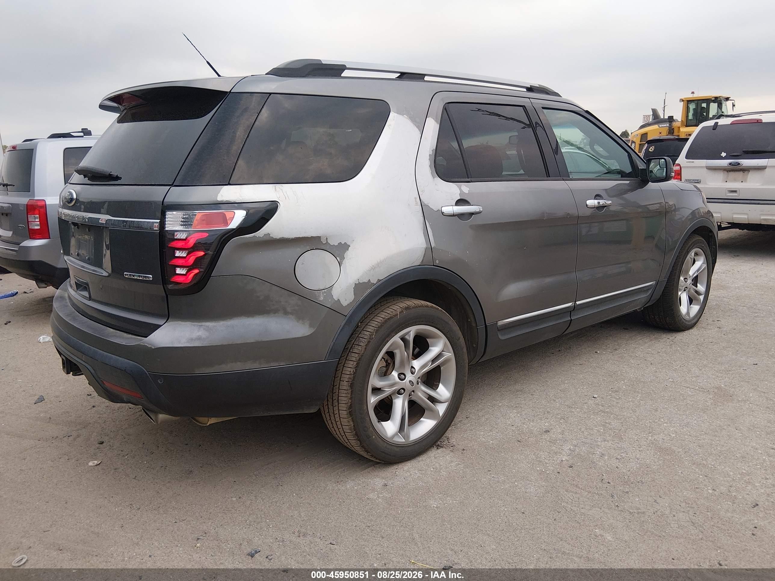 2014 Ford Explorer Limited Gray vin: 1FM5K7F85EGA55124