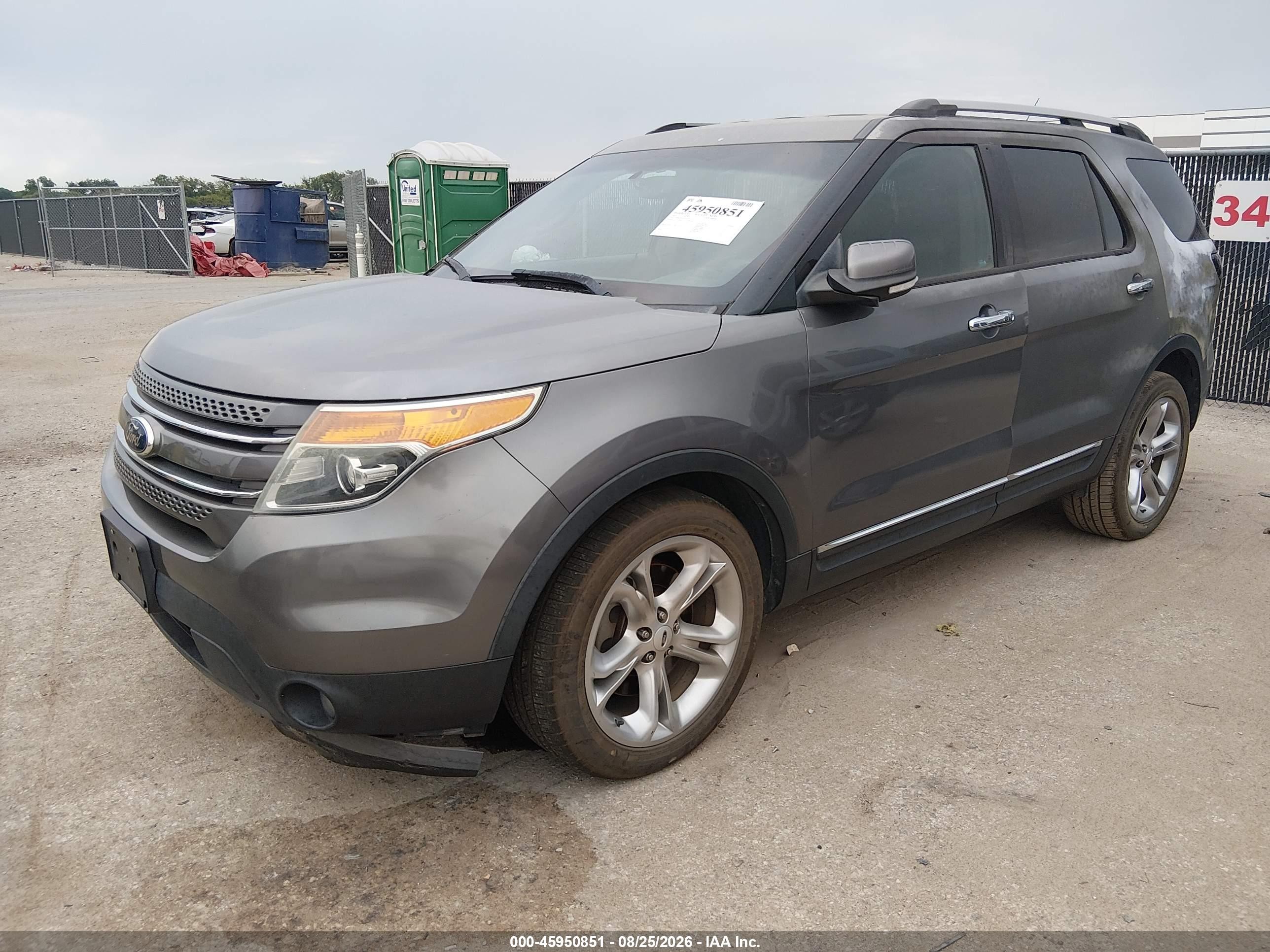 2014 Ford Explorer Limited Gray vin: 1FM5K7F85EGA55124