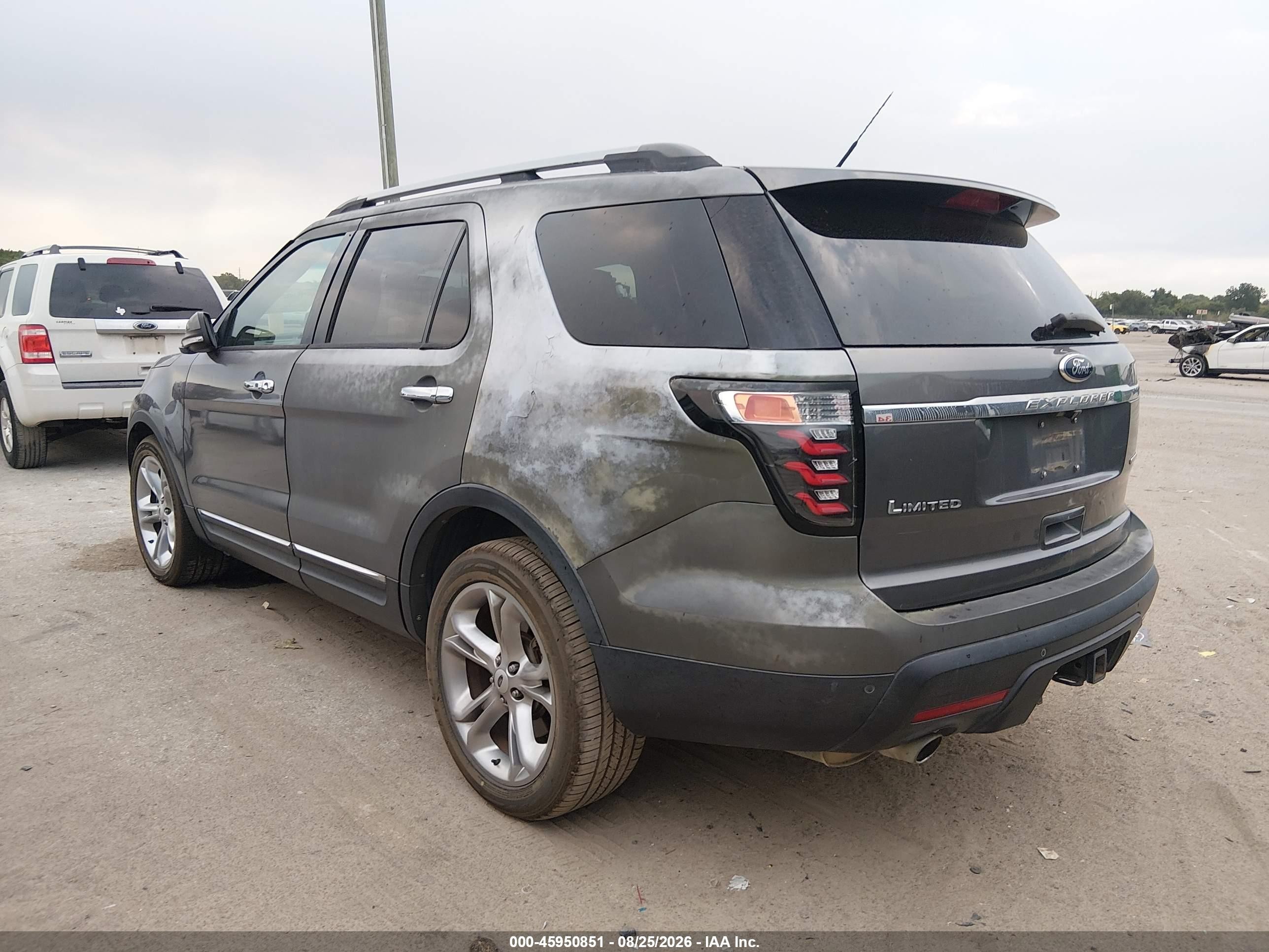 2014 Ford Explorer Limited Gray vin: 1FM5K7F85EGA55124
