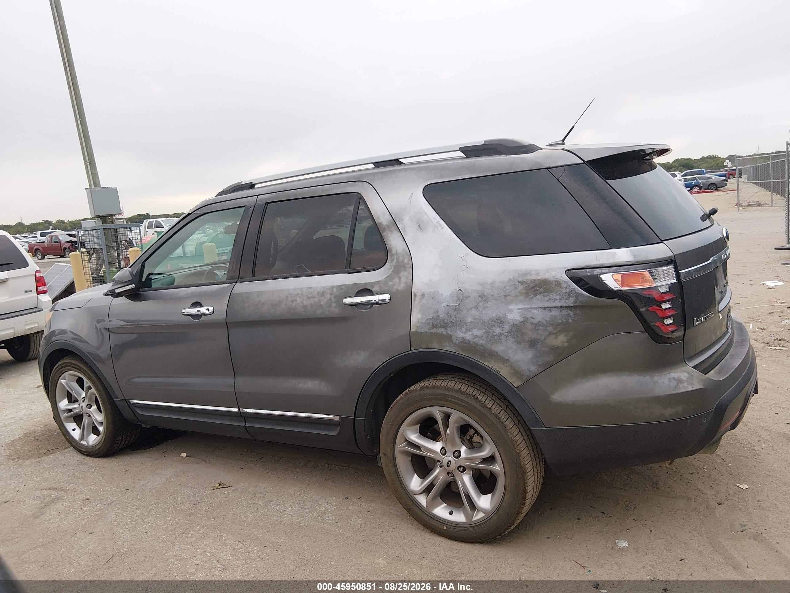 2014 Ford Explorer Limited Gray vin: 1FM5K7F85EGA55124