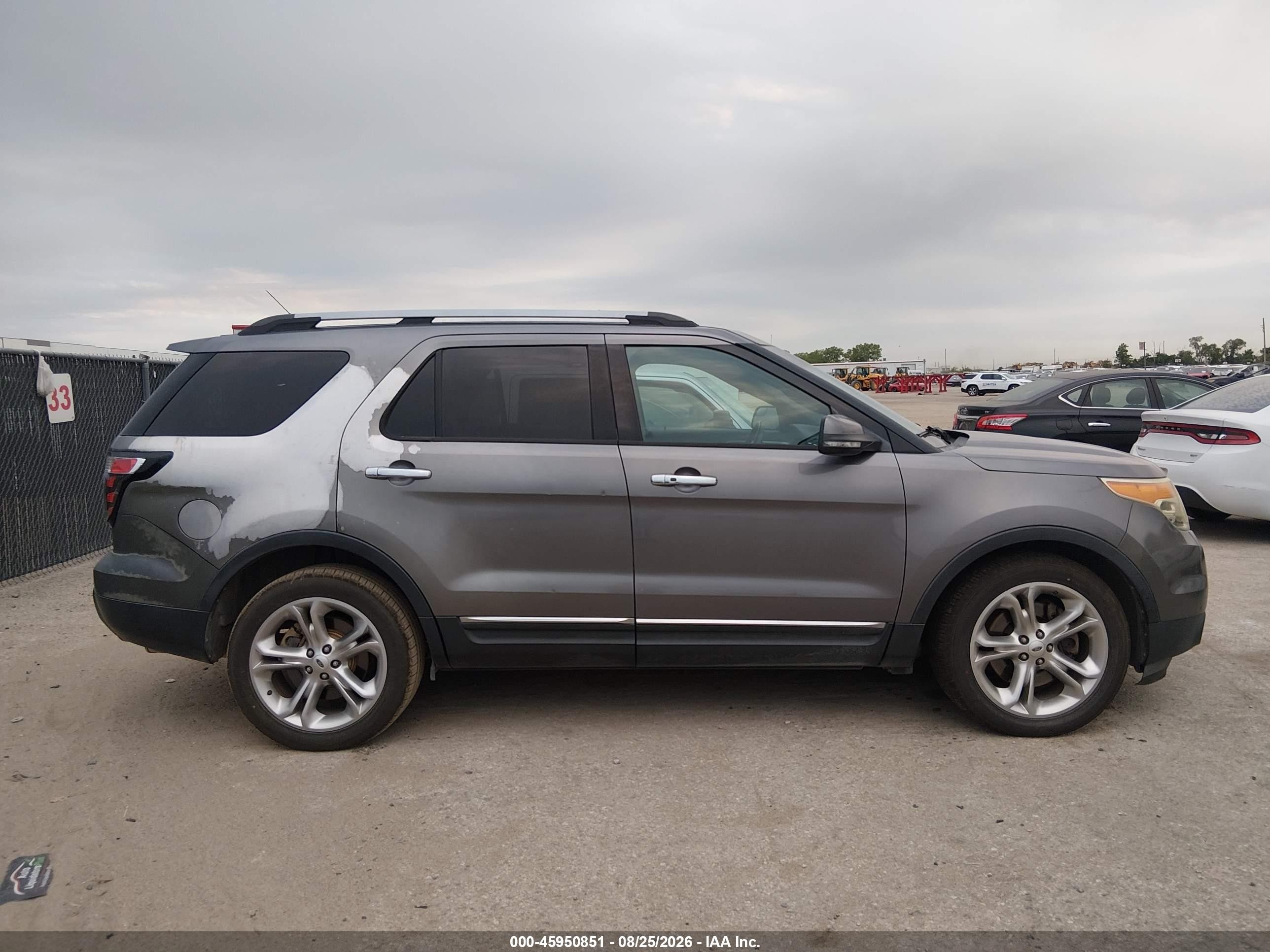2014 Ford Explorer Limited Gray vin: 1FM5K7F85EGA55124