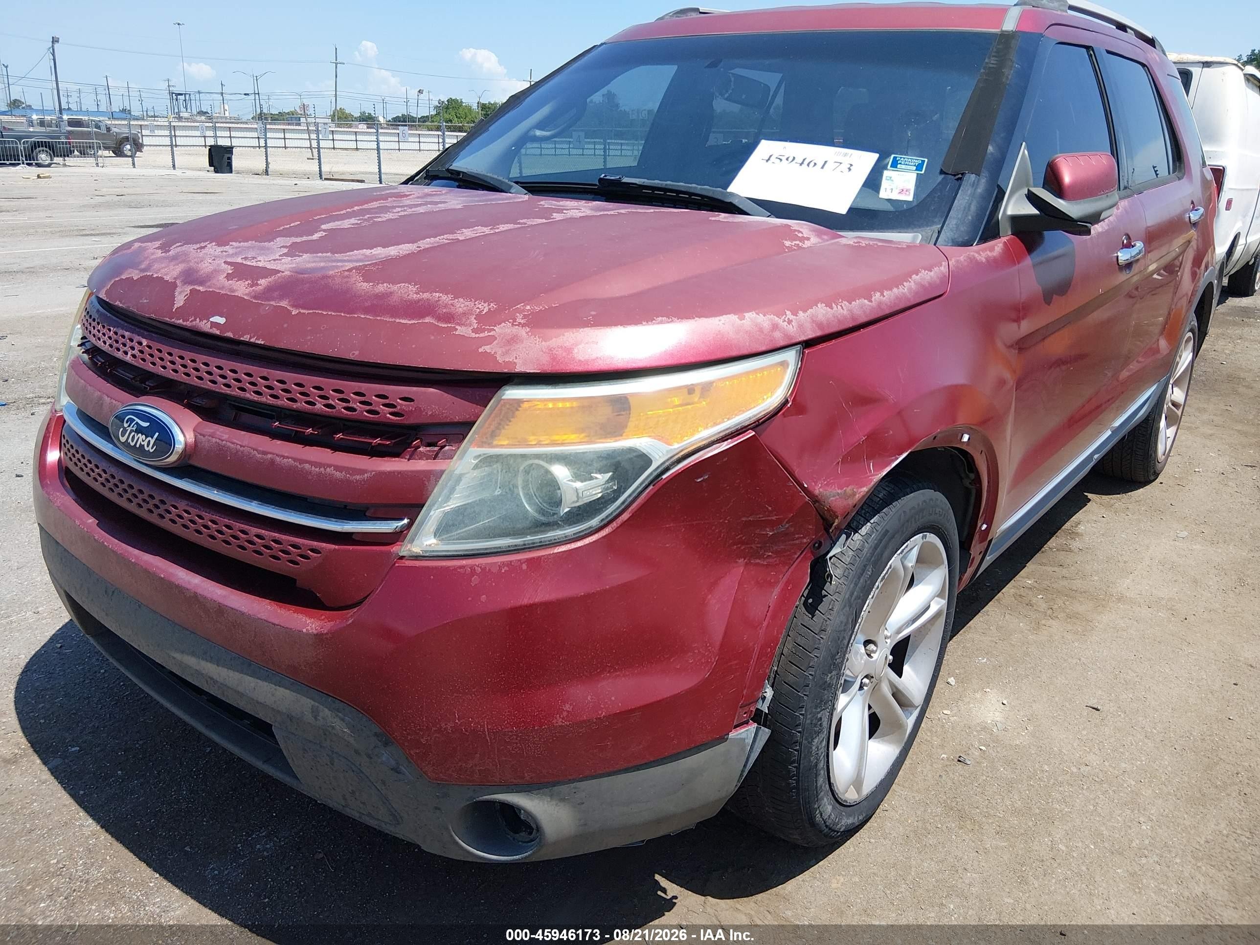 2014 Ford Explorer Limited Red vin: 1FM5K7F85EGA55768