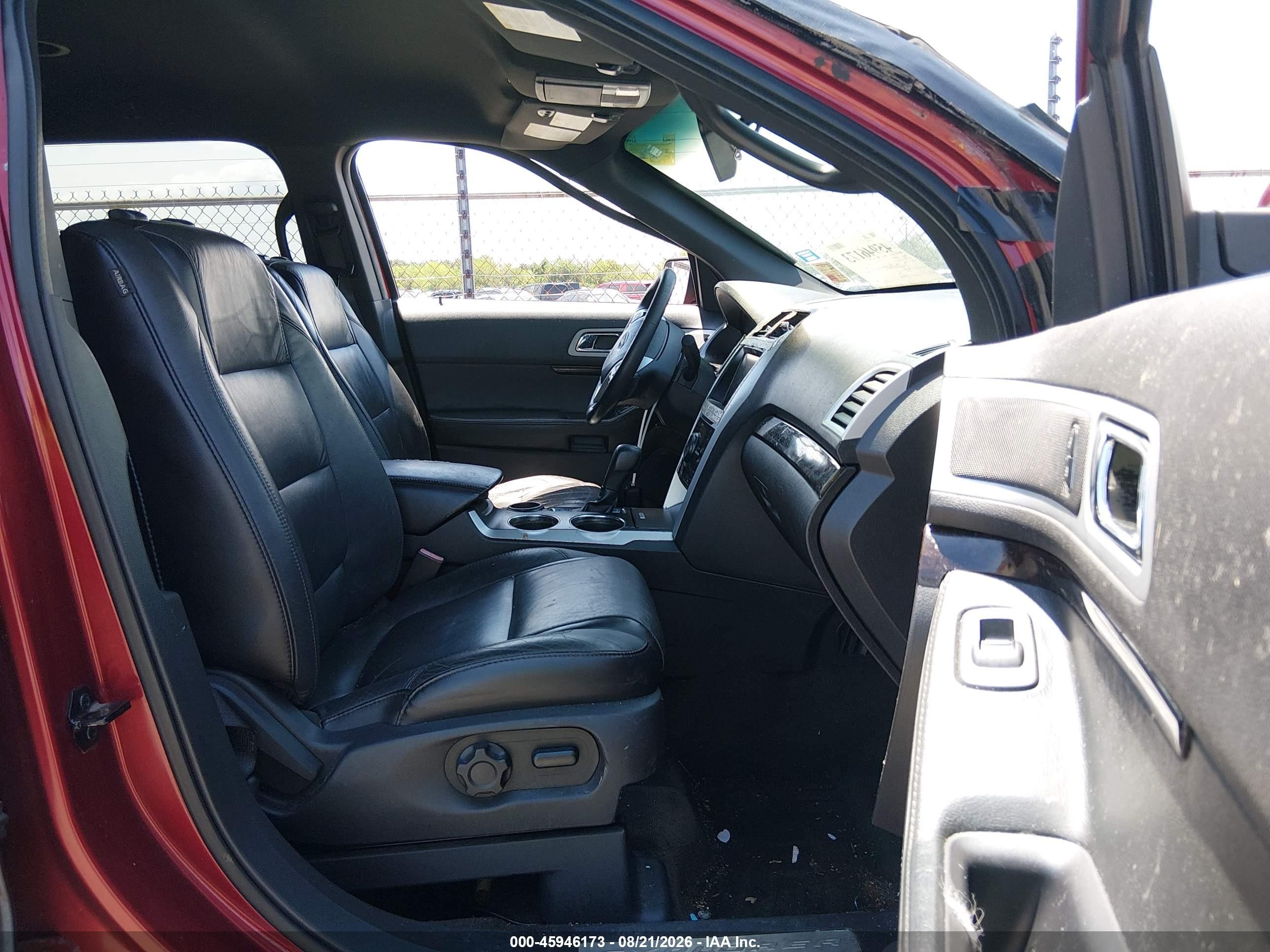 2014 Ford Explorer Limited Red vin: 1FM5K7F85EGA55768