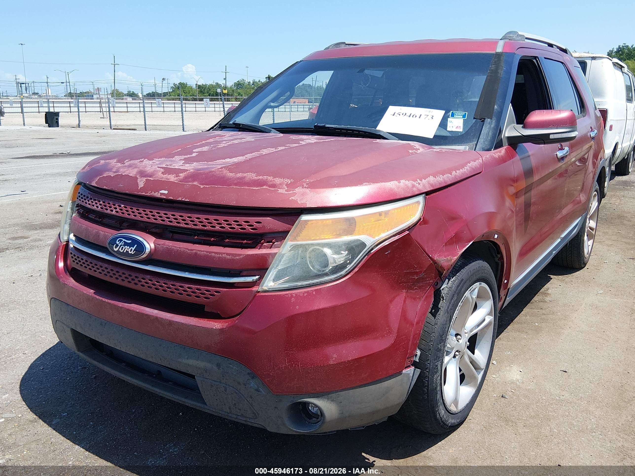 2014 Ford Explorer Limited Red vin: 1FM5K7F85EGA55768