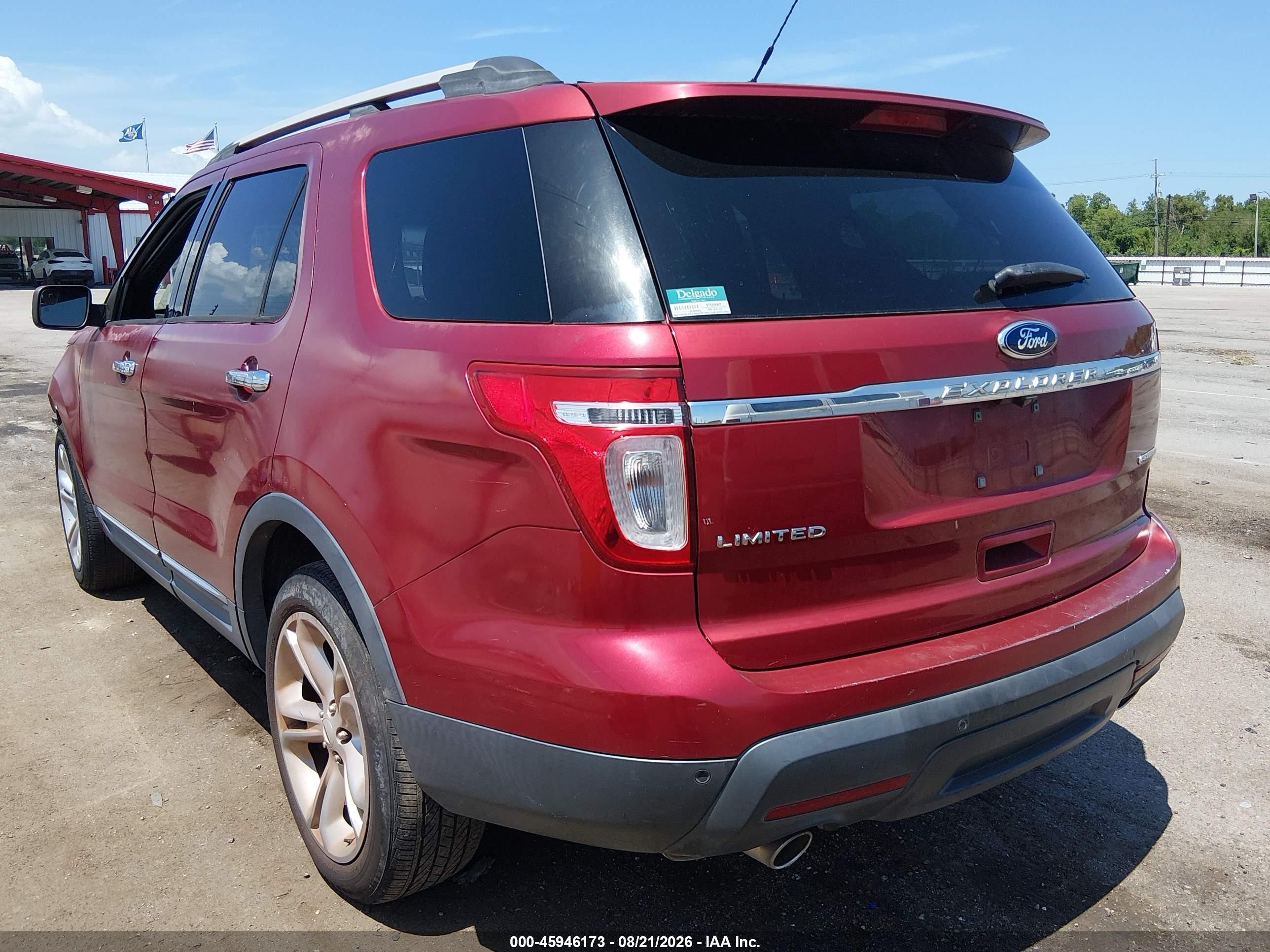 2014 Ford Explorer Limited Red vin: 1FM5K7F85EGA55768