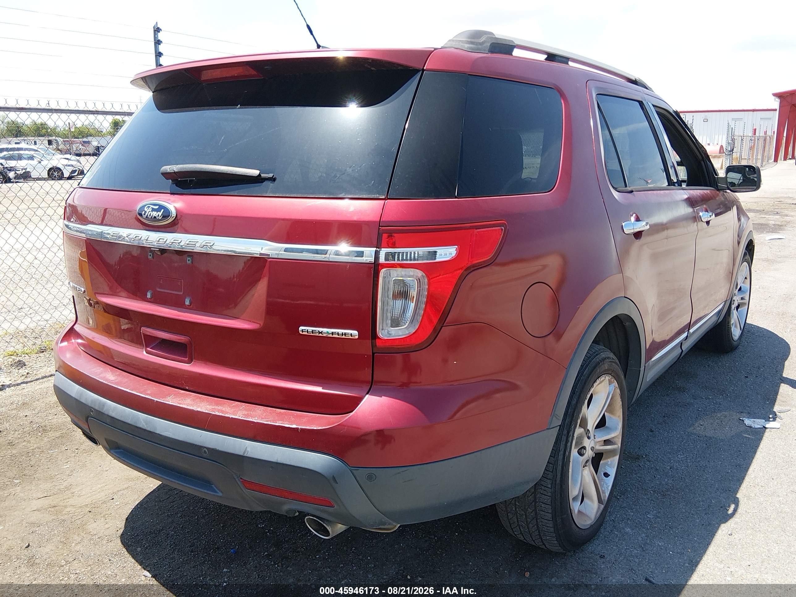 2014 Ford Explorer Limited Red vin: 1FM5K7F85EGA55768