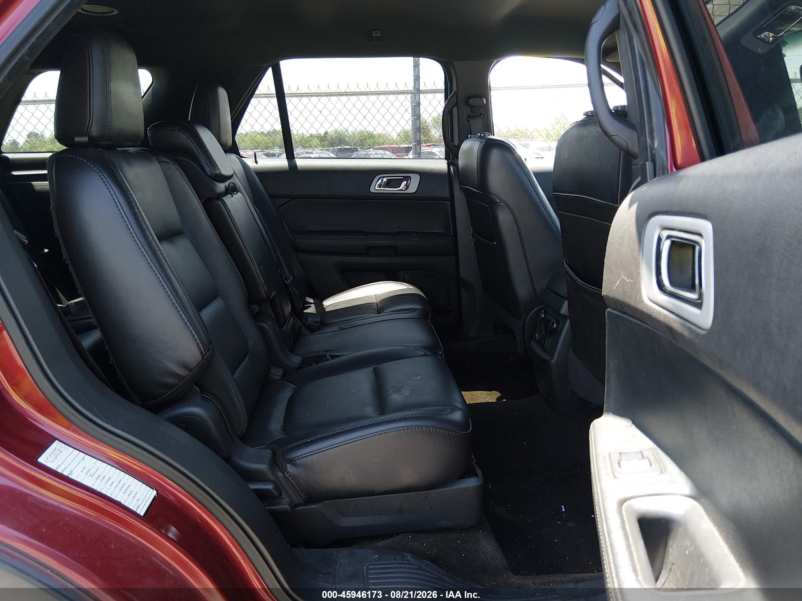 2014 Ford Explorer Limited Red vin: 1FM5K7F85EGA55768