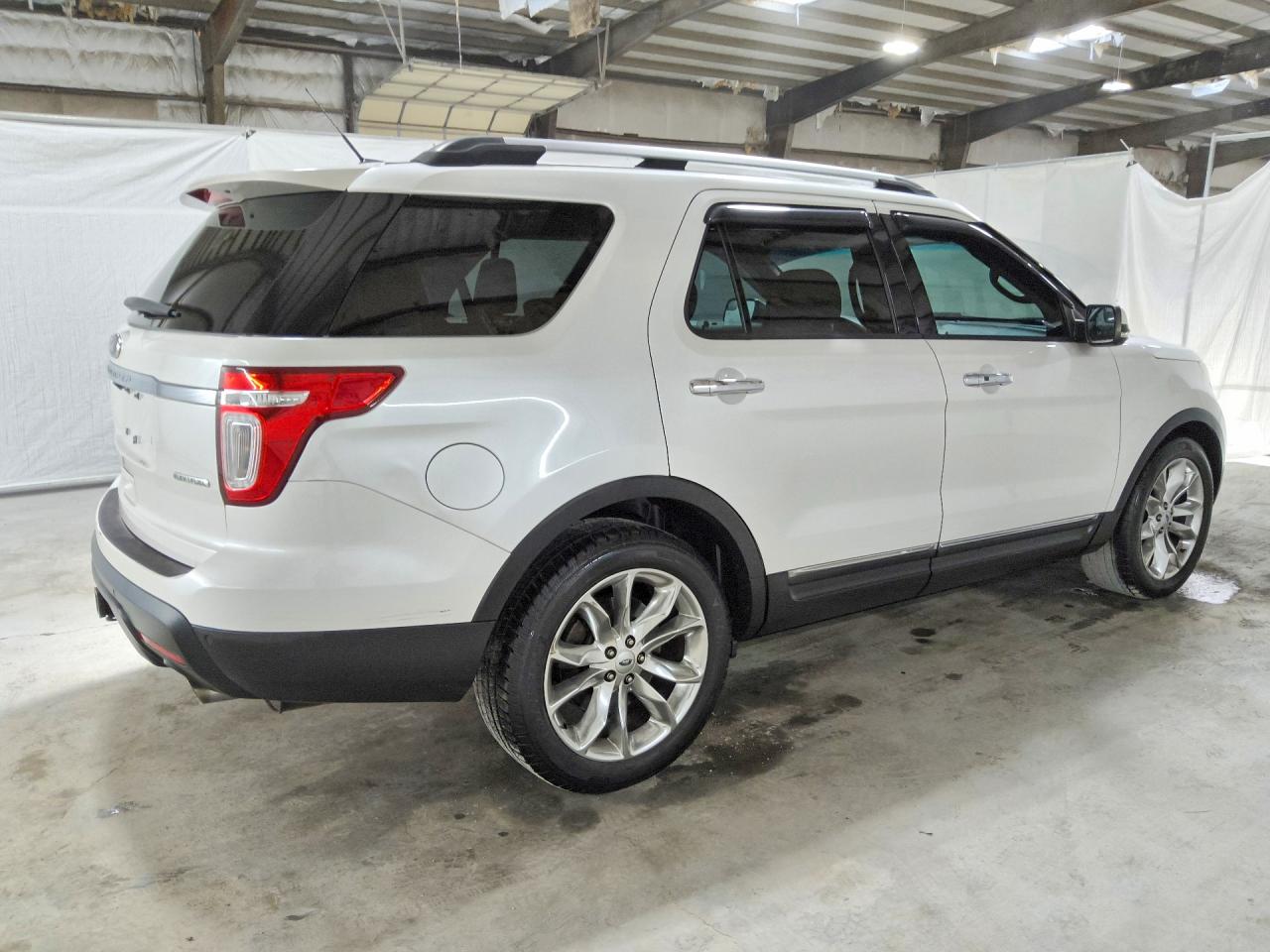 2014 Ford Explorer Limited White vin: 1FM5K7F85EGB48886