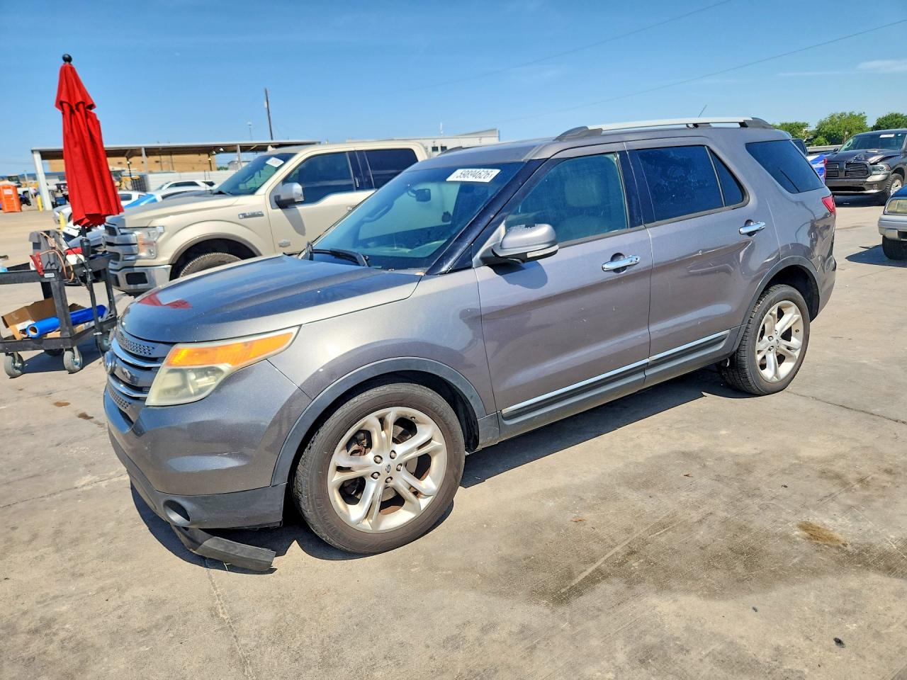 2014 Ford Explorer Limited Серый vin: 1FM5K7F85EGB91513