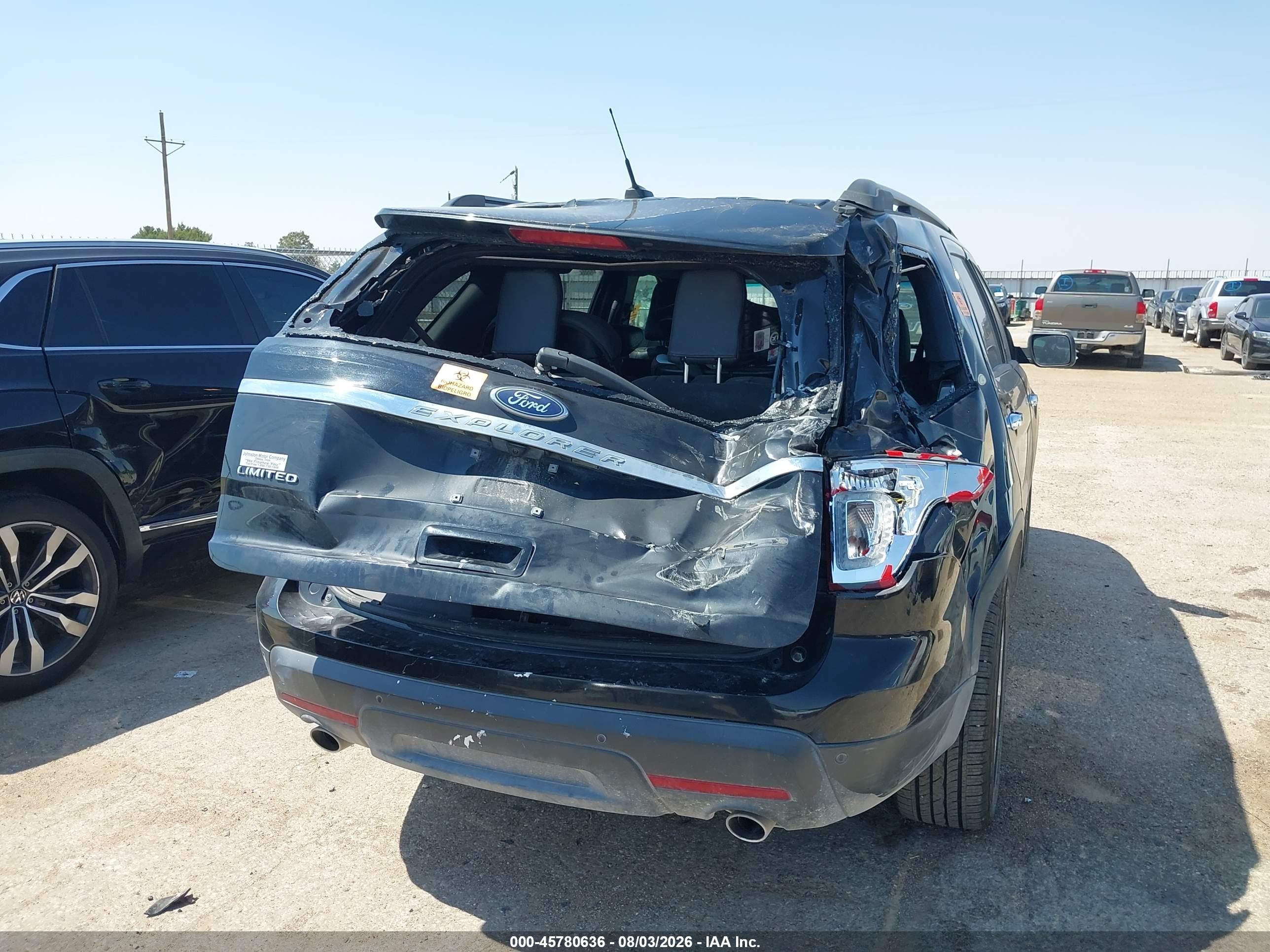 2014 Ford Explorer Limited Black vin: 1FM5K7F85EGC11842