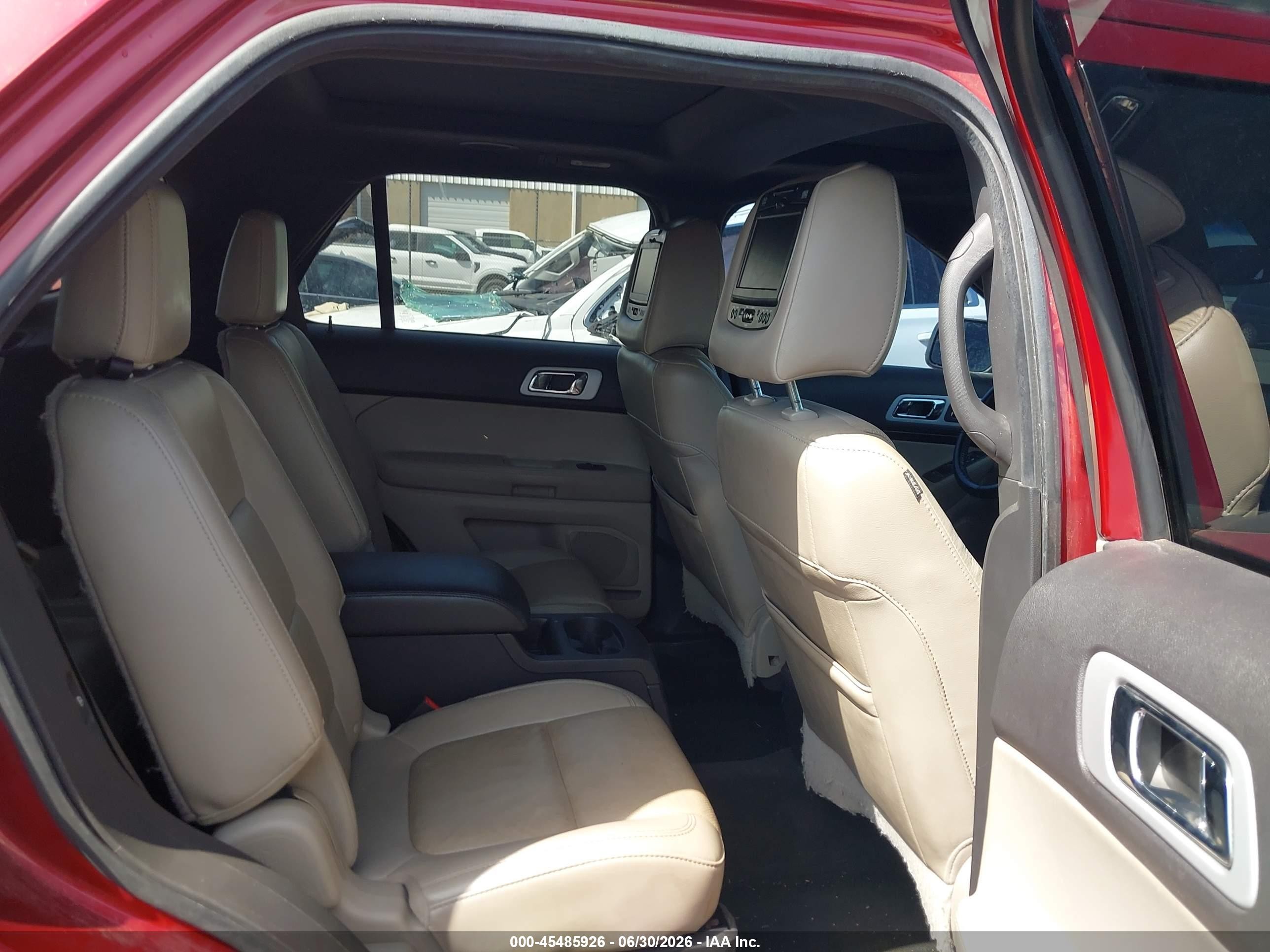 2014 Ford Explorer Limited Red vin: 1FM5K7F85EGC35283